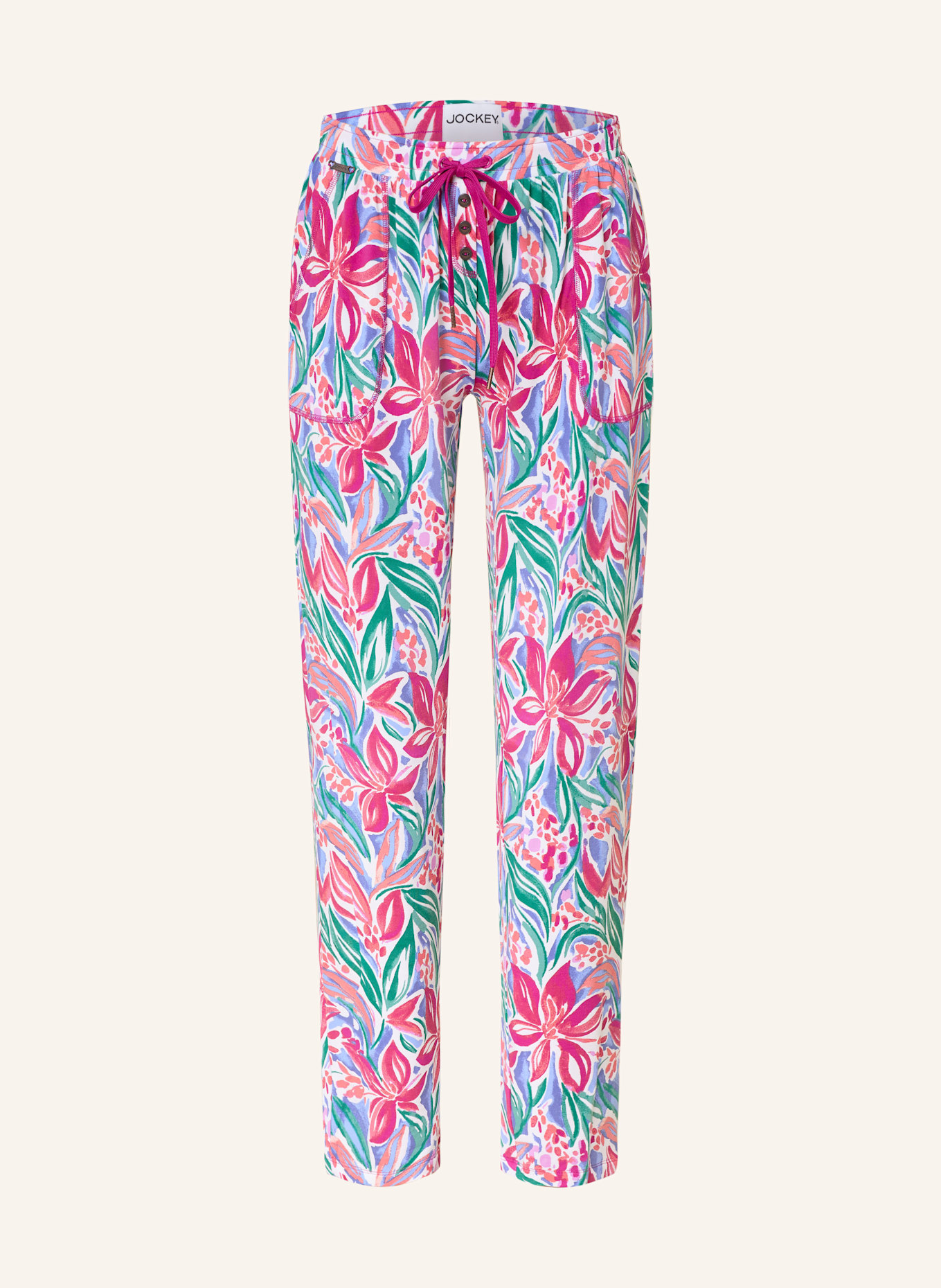 JOCKEY Schlafhose SUPERSOFT: FUCHSIA / GRÜN / BLAU