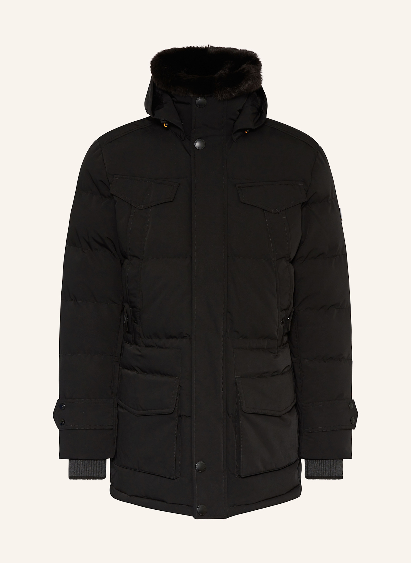 WELLENSTEYN Parka SEAMASTER: SCHWARZ