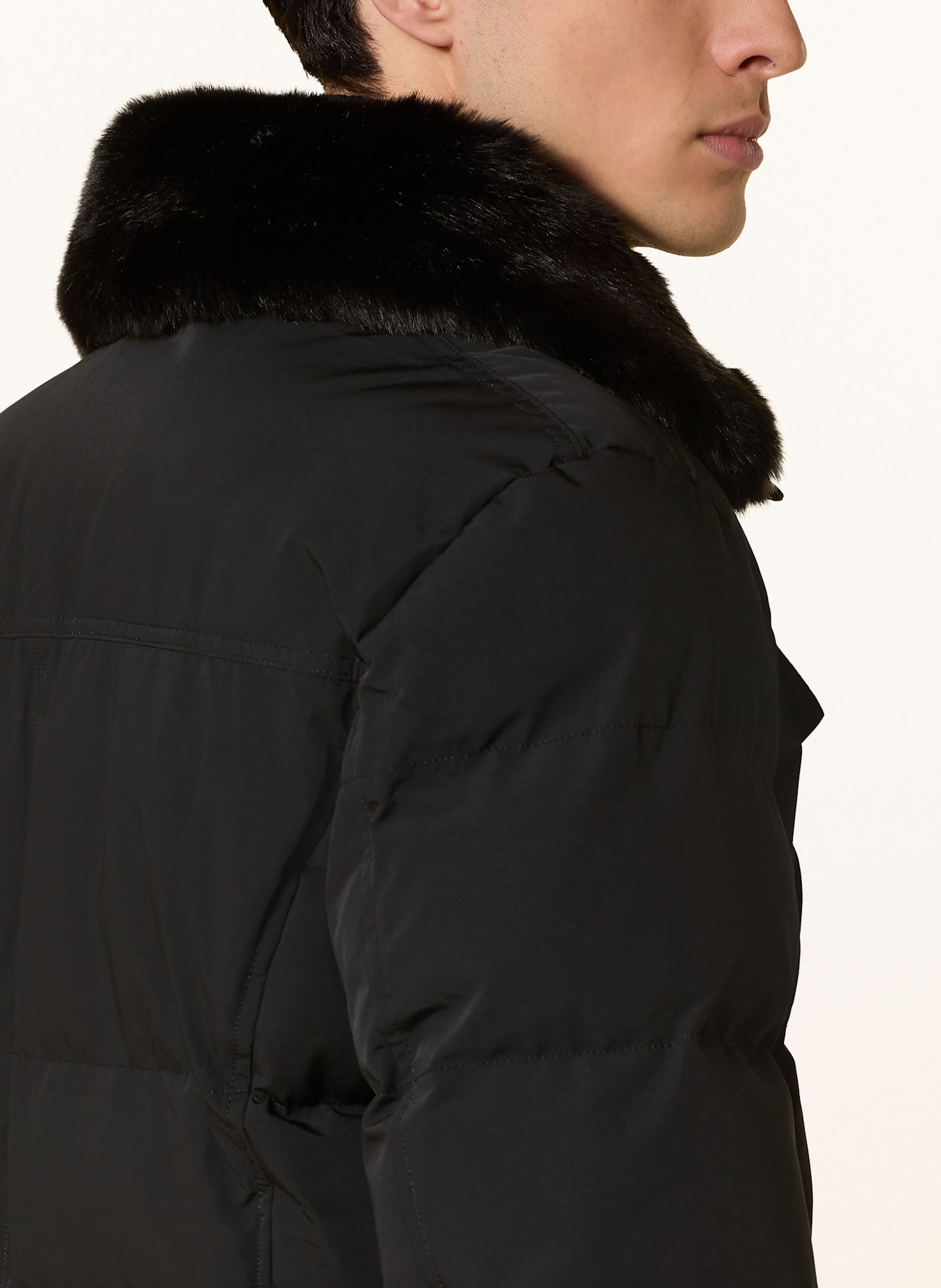 WELLENSTEYN Parka SEAMASTER: SCHWARZ