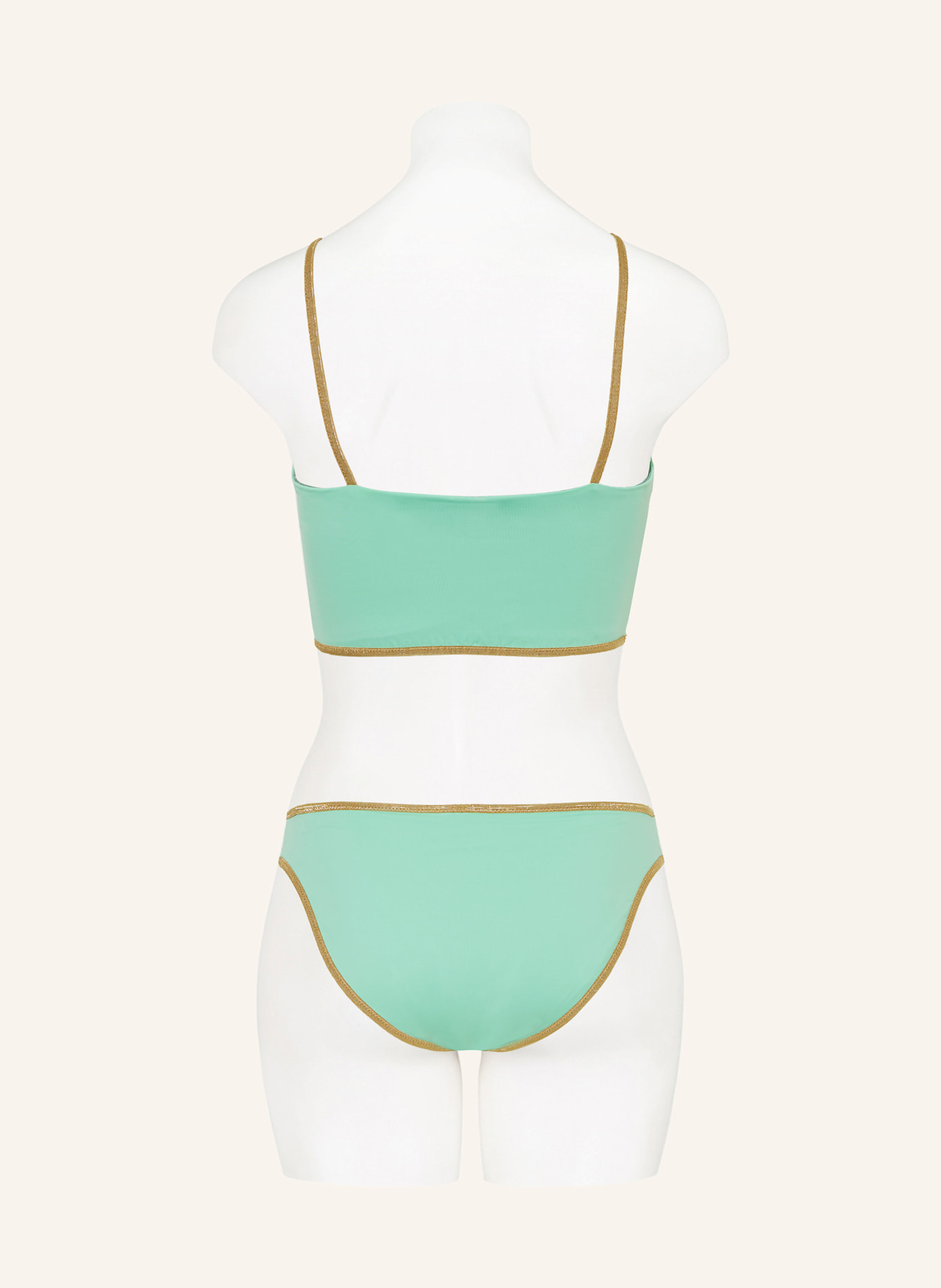 MYMARINI Basic-Bikini-Hose SHINE zum Wenden mit UV-Schutz 50+: GRÜN / MINT