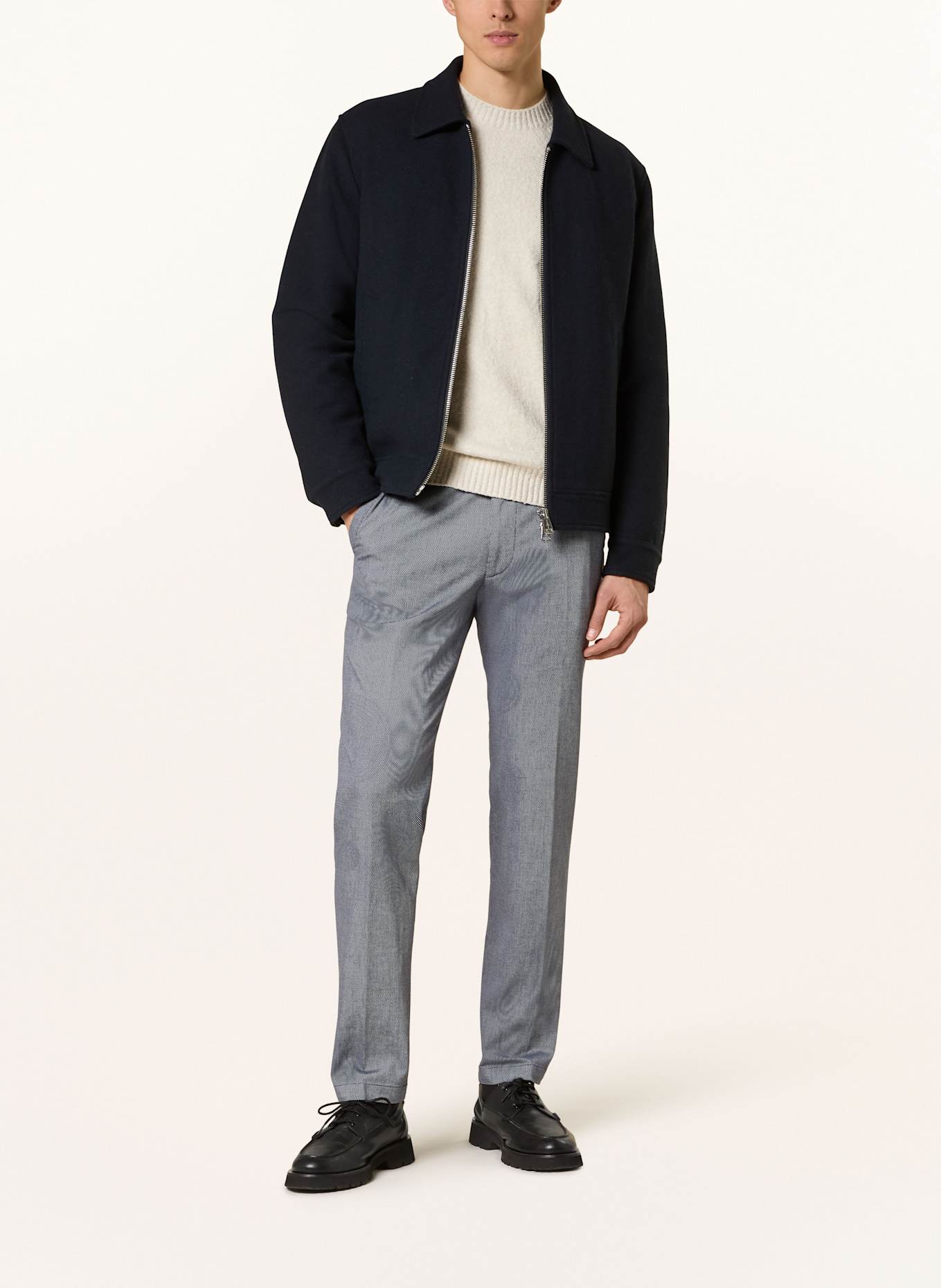 CINQUE Chino CIBRODY Slim Fit: DUNKELBLAU/ GRAU
