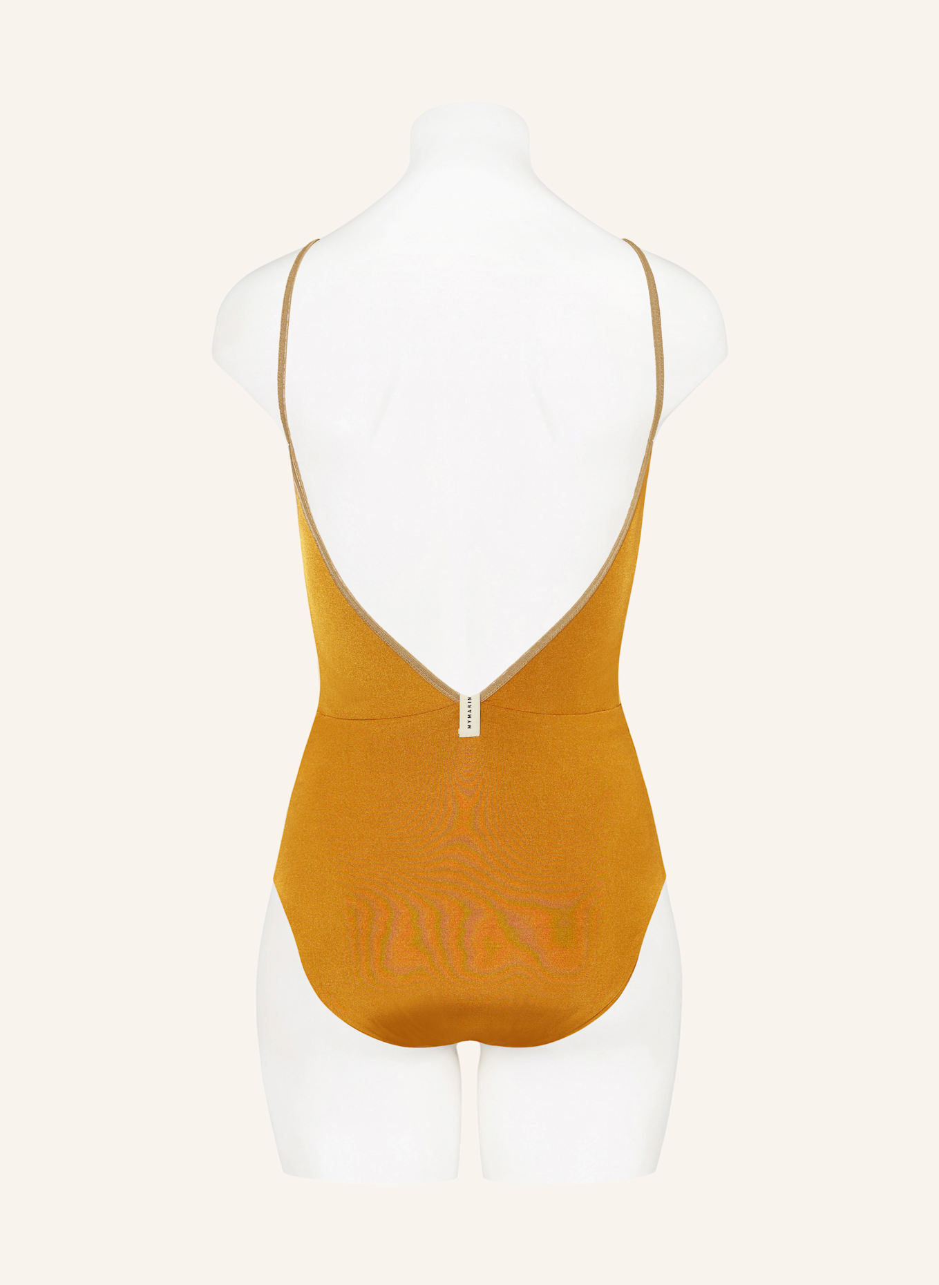 MYMARINI Swimsuit SHINE reversible with UV protection 50+: PINK / COGNAC