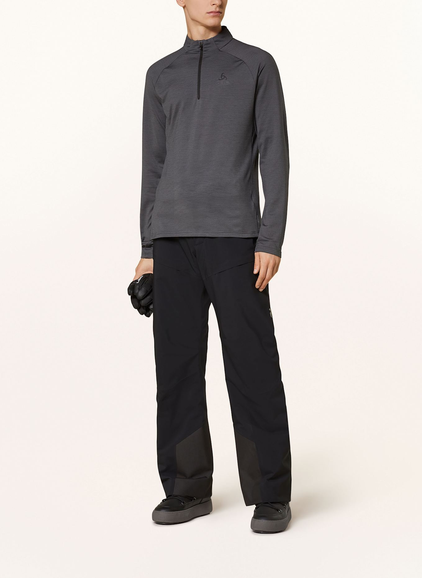 odlo Midlayer ESSENTIAL: BLACK / GRAY