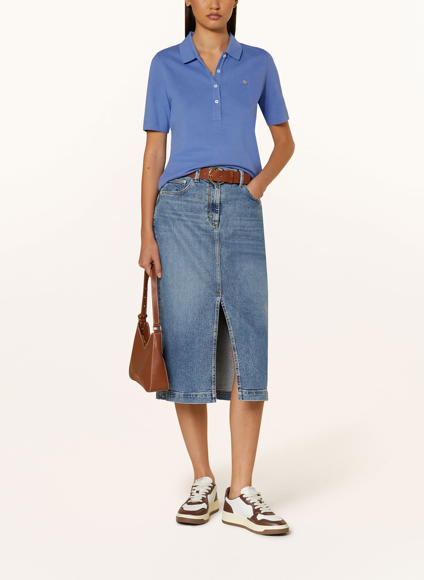 GANT Piqué-Poloshirt: HELLBLAU