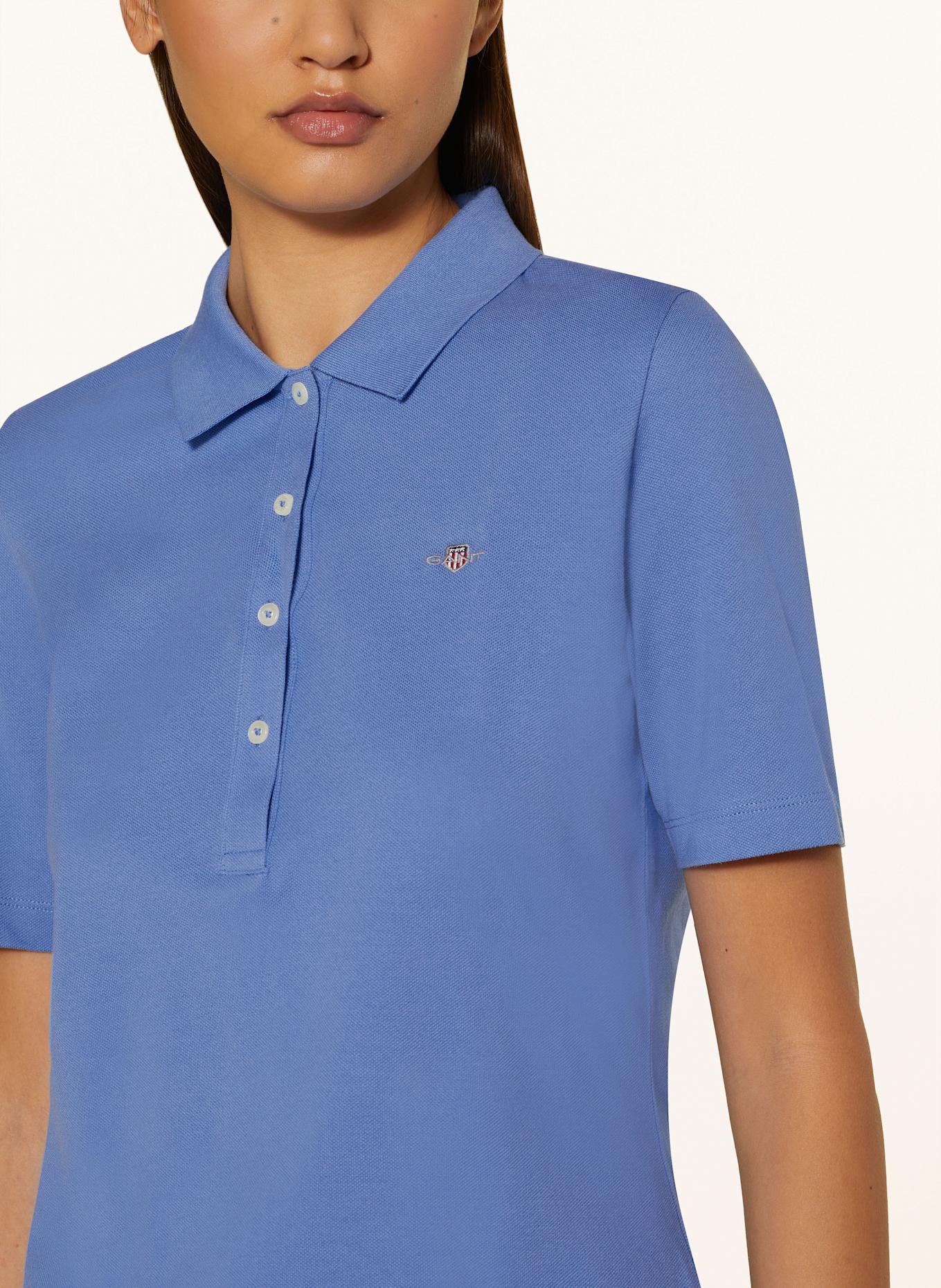 GANT Piqué-Poloshirt: HELLBLAU