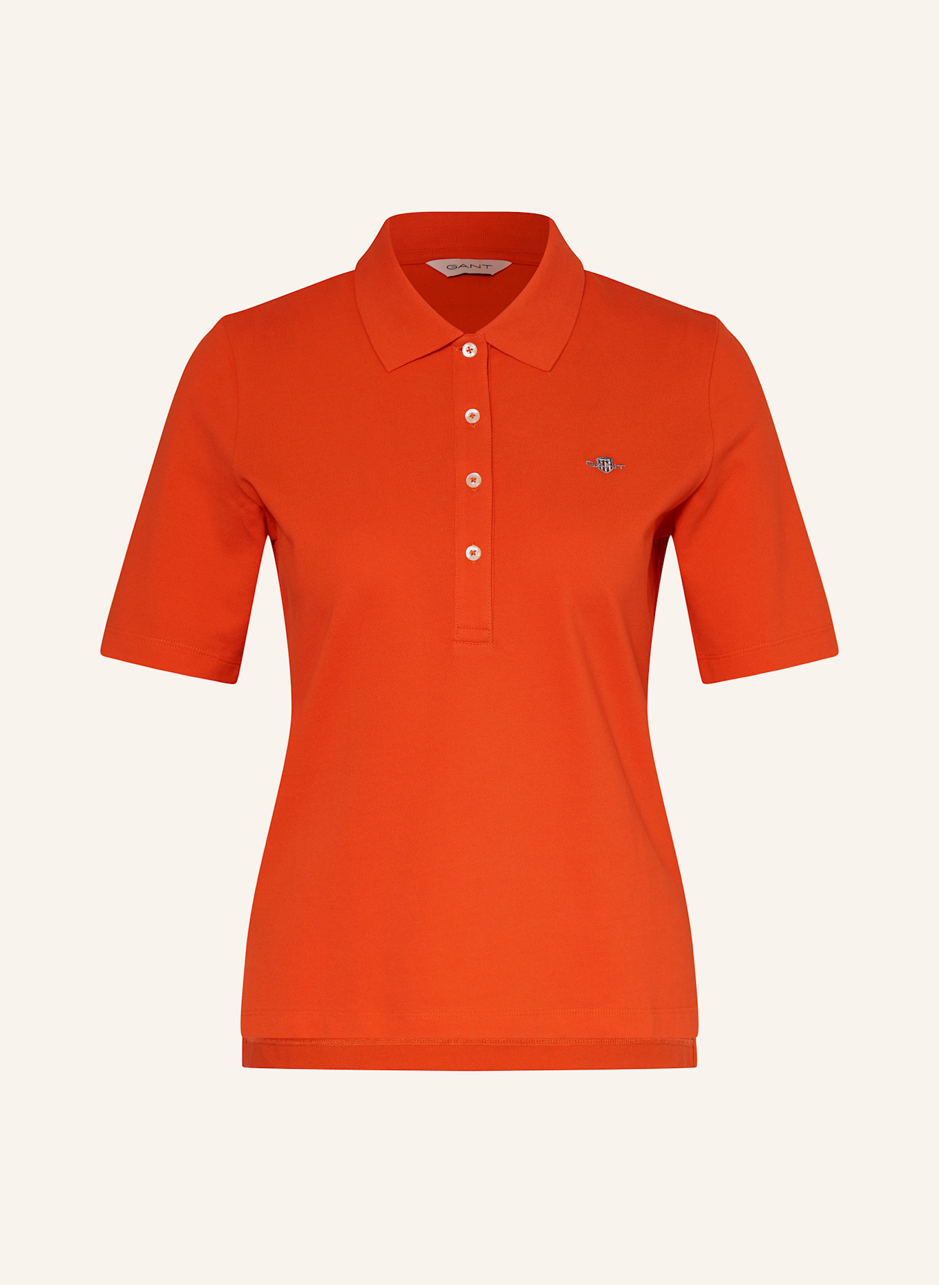 GANT Piqué-Poloshirt: DUNKELORANGE