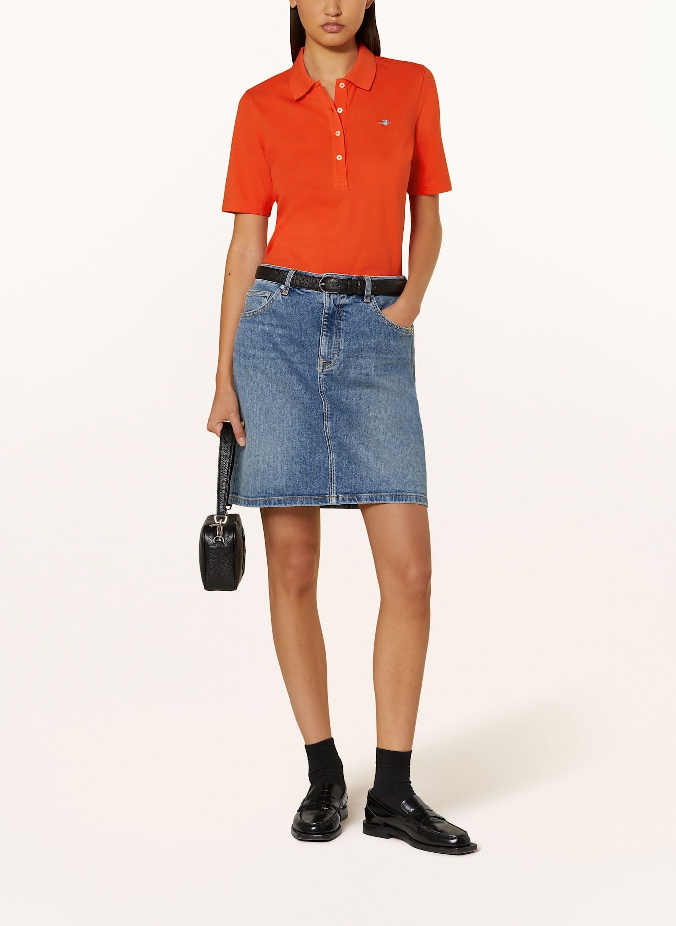 GANT Piqué-Poloshirt: DUNKELORANGE