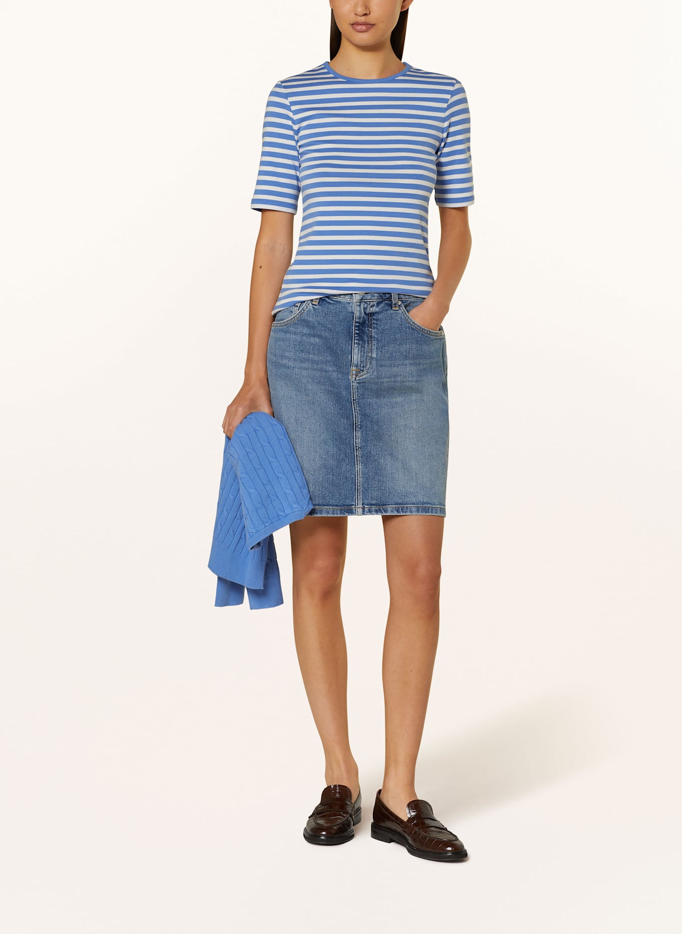 GANT T-Shirt: WEISS/ BLAU