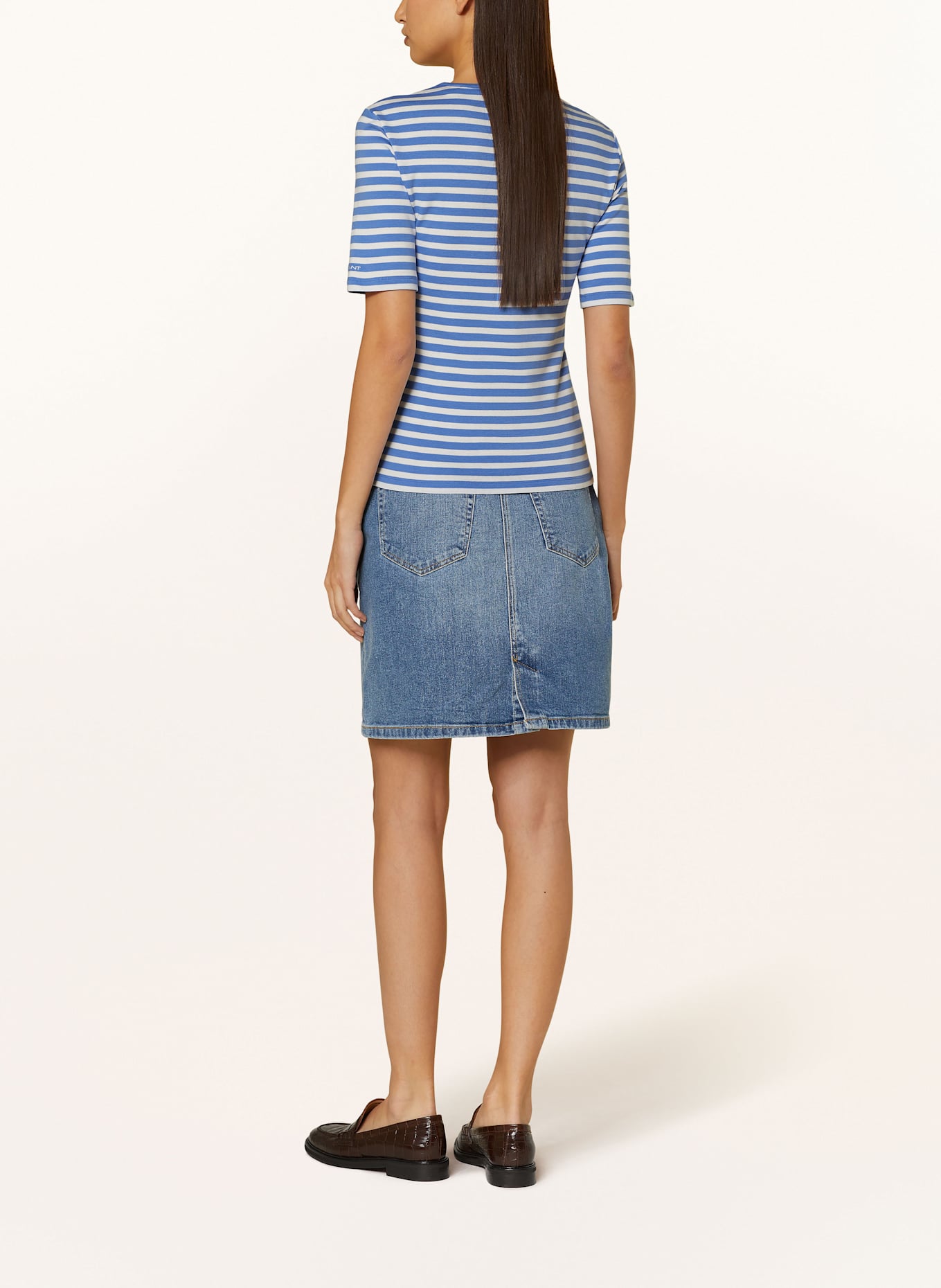 GANT T-Shirt: WEISS/ BLAU