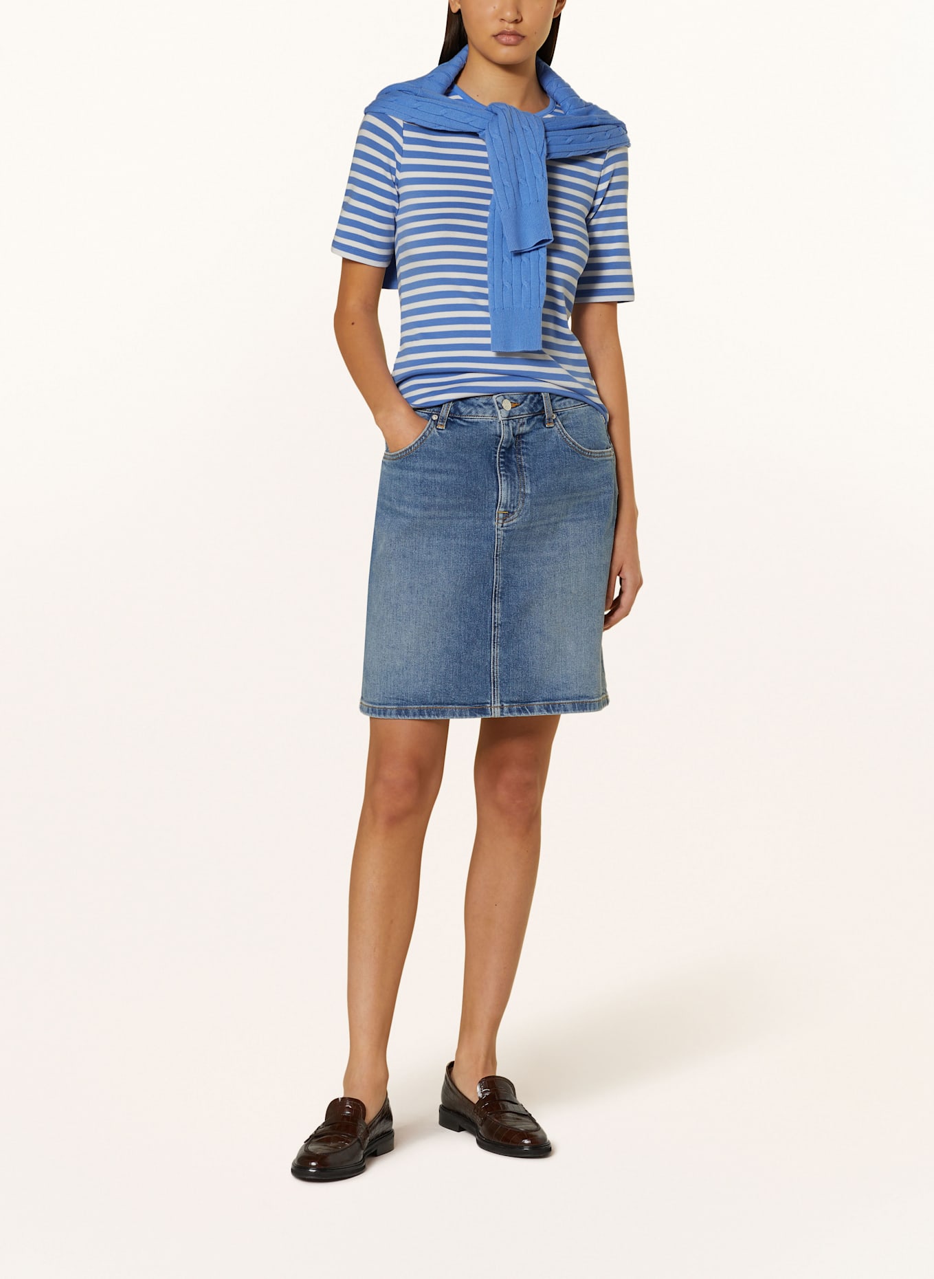 GANT T-Shirt: WEISS/ BLAU