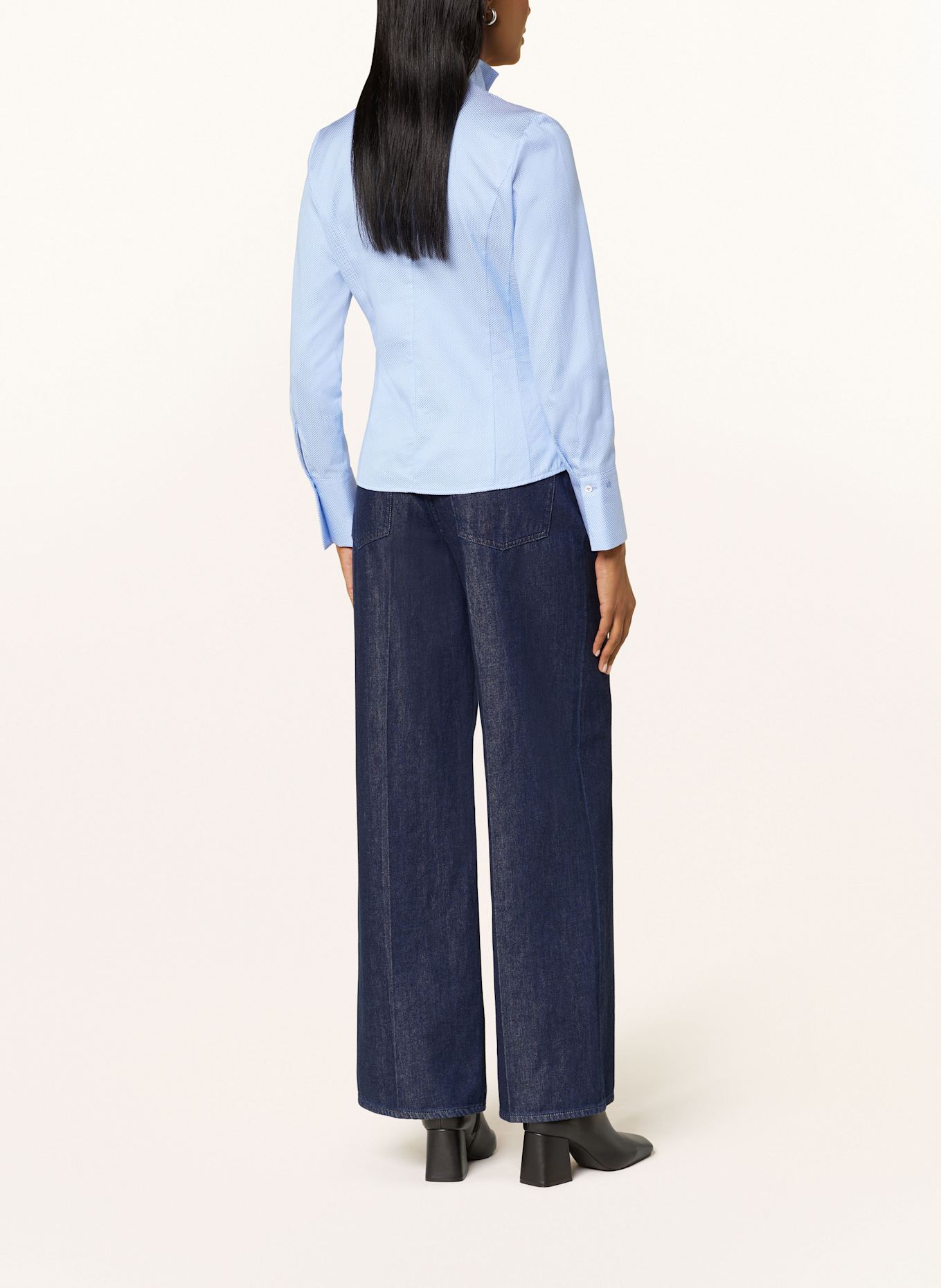 van Laack Bluse VL-ALICE-NOS, Farbe: HELLBLAU/ WEISS (Bild 3)