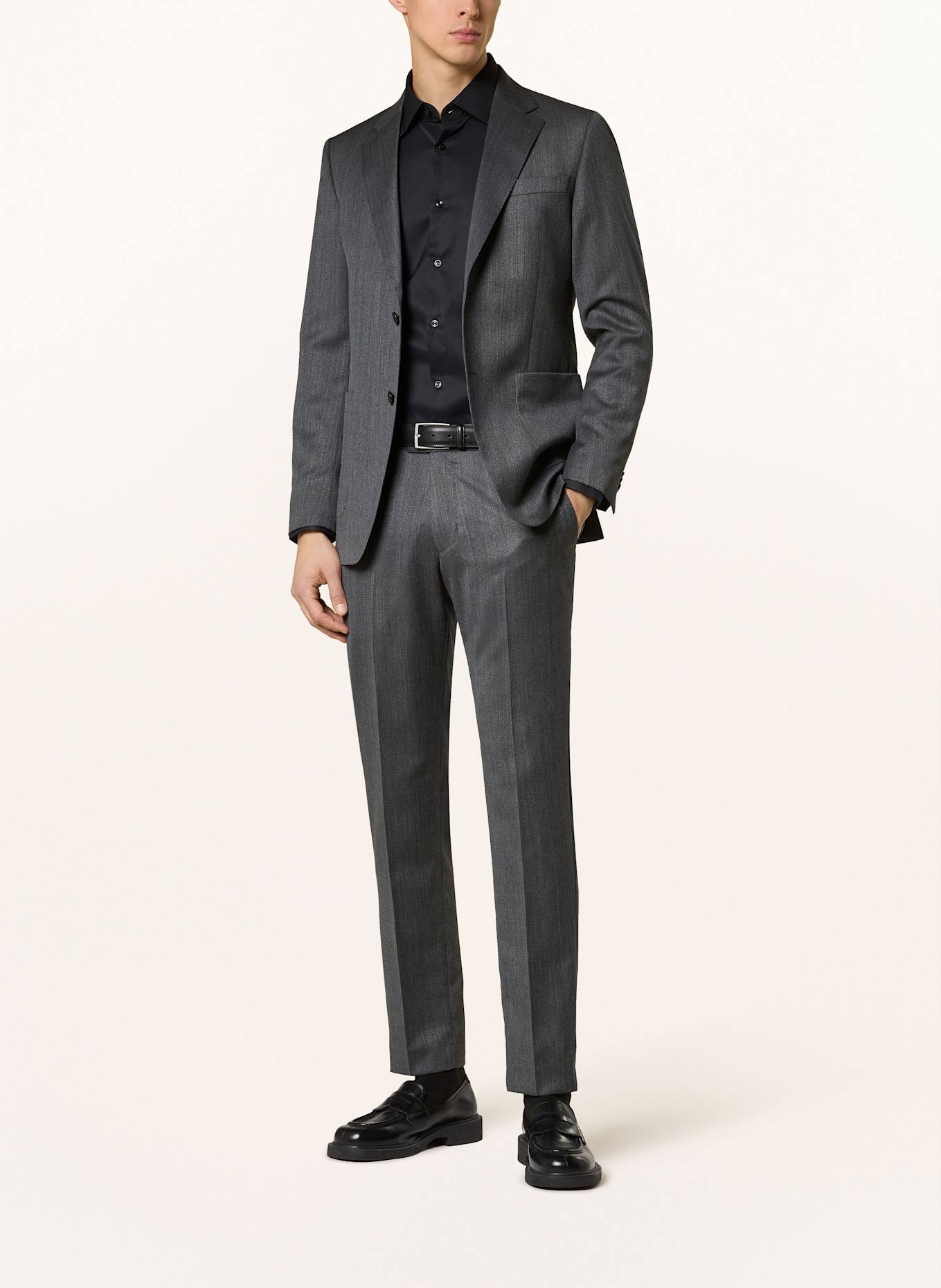 BOSS Shirt HANK slim fit: BLACK