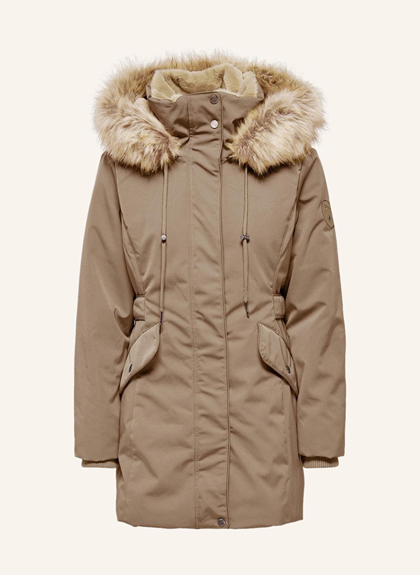 Only parka with faux fur hood 2025