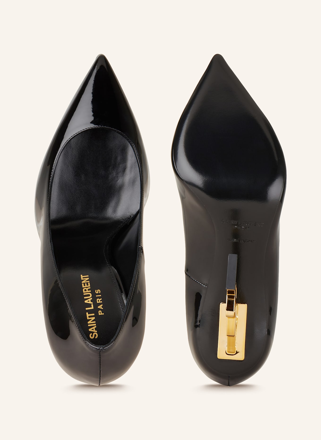 Saint laurent black pumps cheap