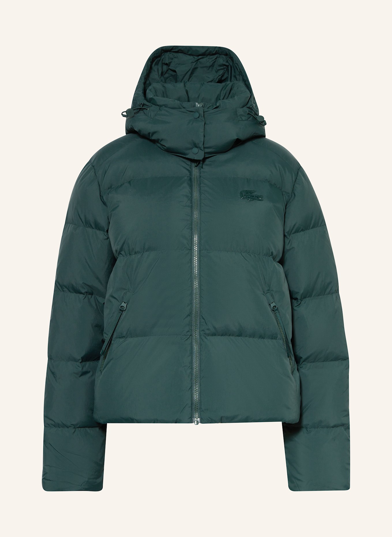 LACOSTE Daunenjacke mit abnehmbarer Kapuze: PETROL