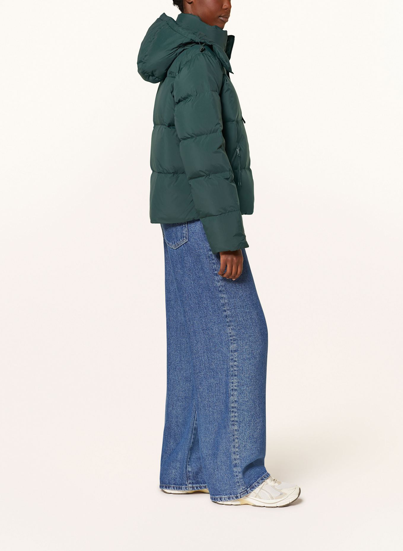 LACOSTE Daunenjacke mit abnehmbarer Kapuze: PETROL