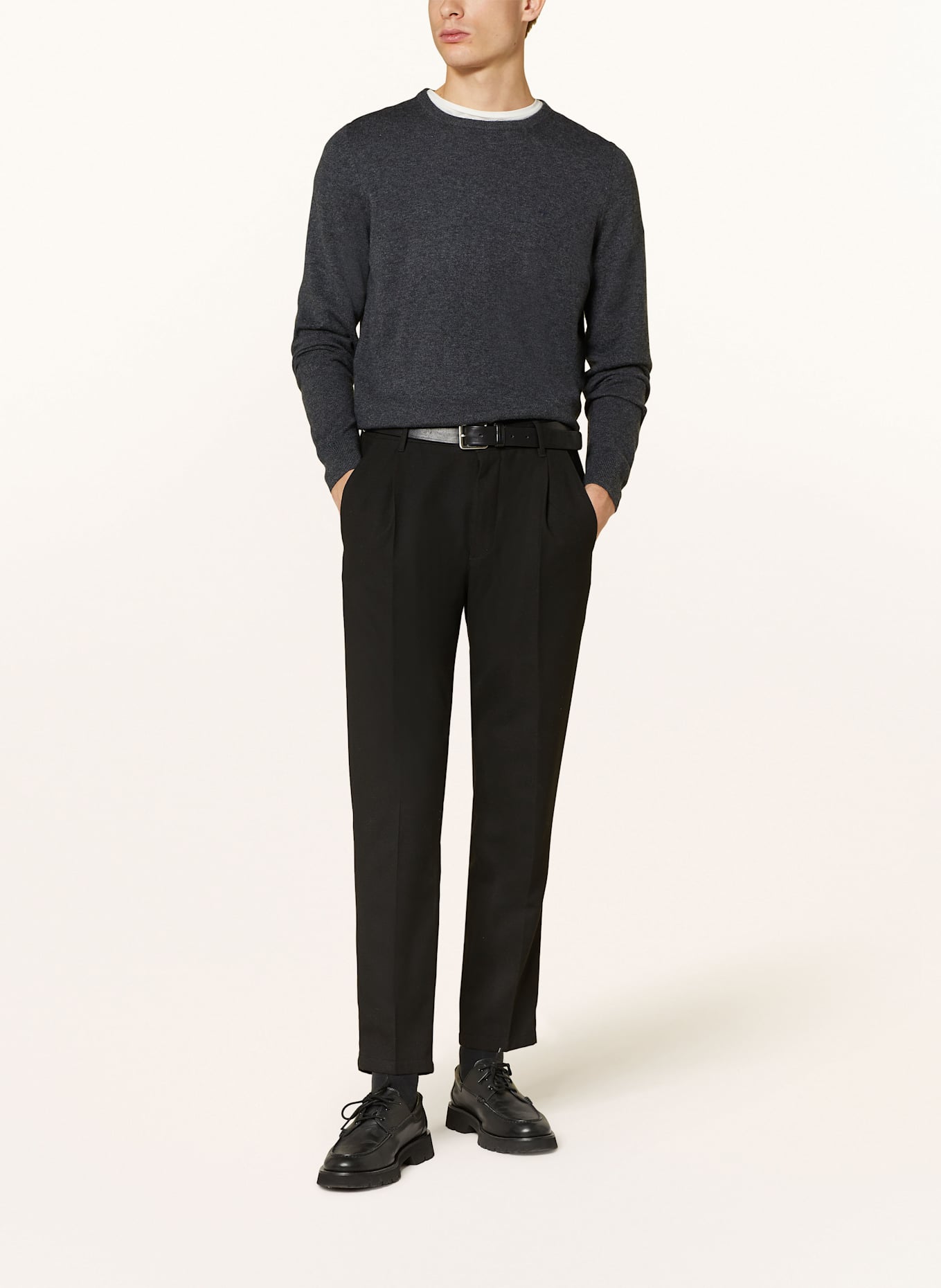 FYNCH-HATTON Pullover: DUNKELGRAU