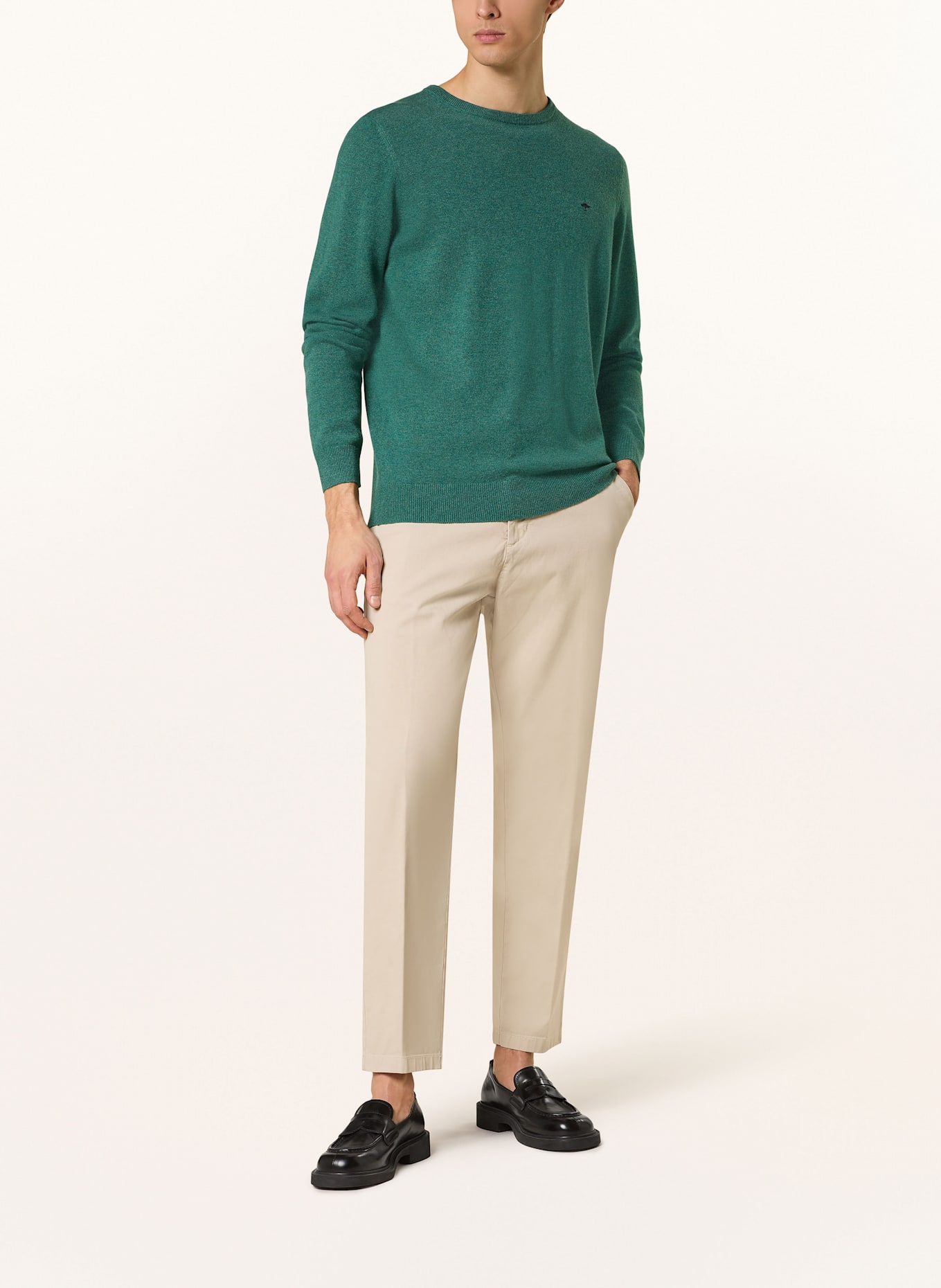FYNCH-HATTON Pullover: DUNKELGRÜN