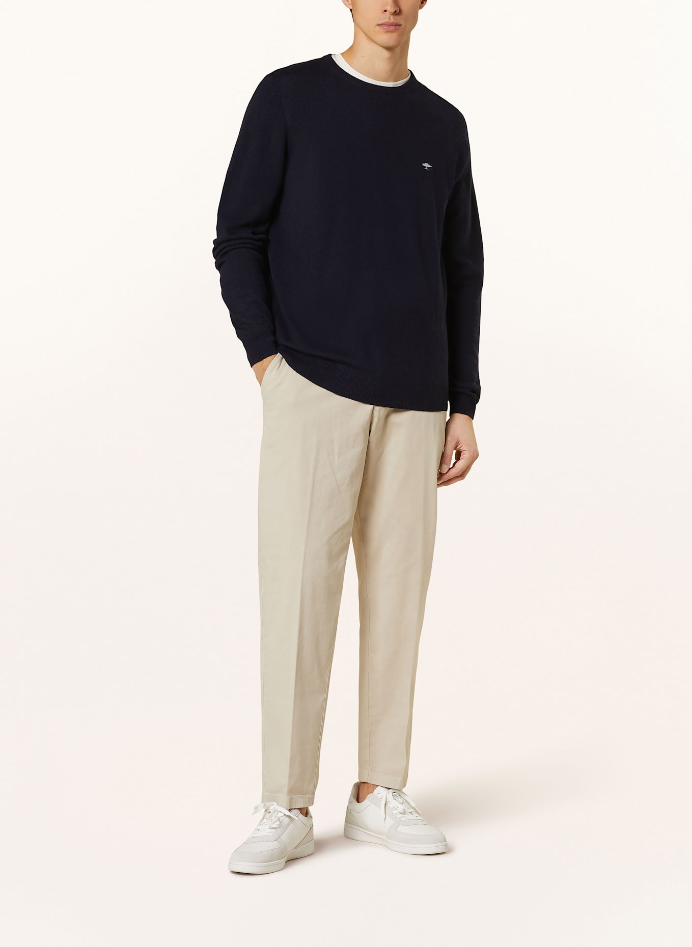 FYNCH-HATTON Pullover: DUNKELBLAU