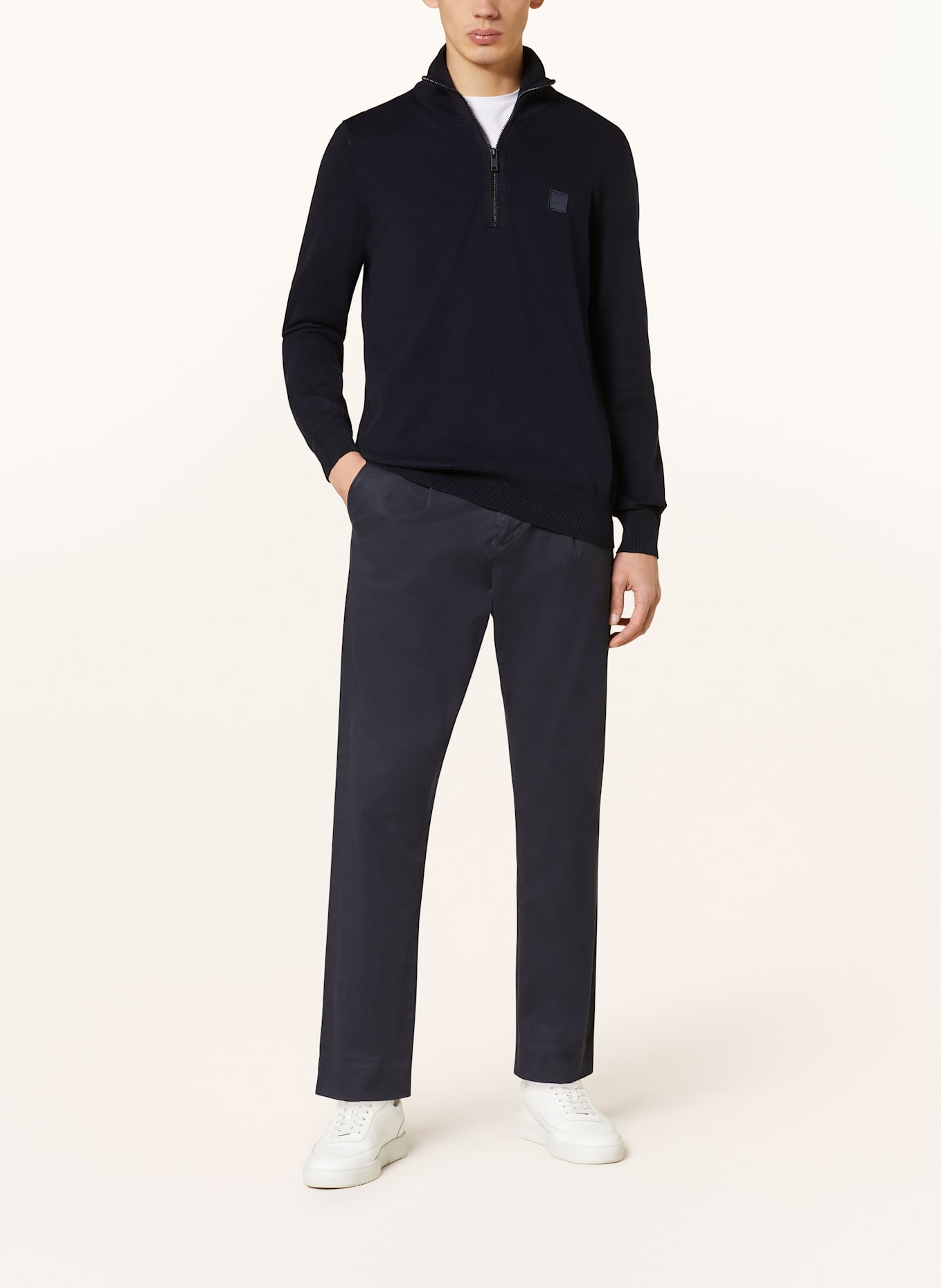 BOSS Troyer KANOBIX: DONKERBLAUW