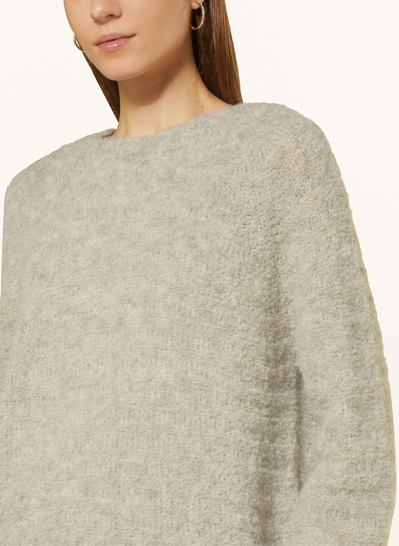 MARC CAIN Sweater with alpaca: 188 pure stone