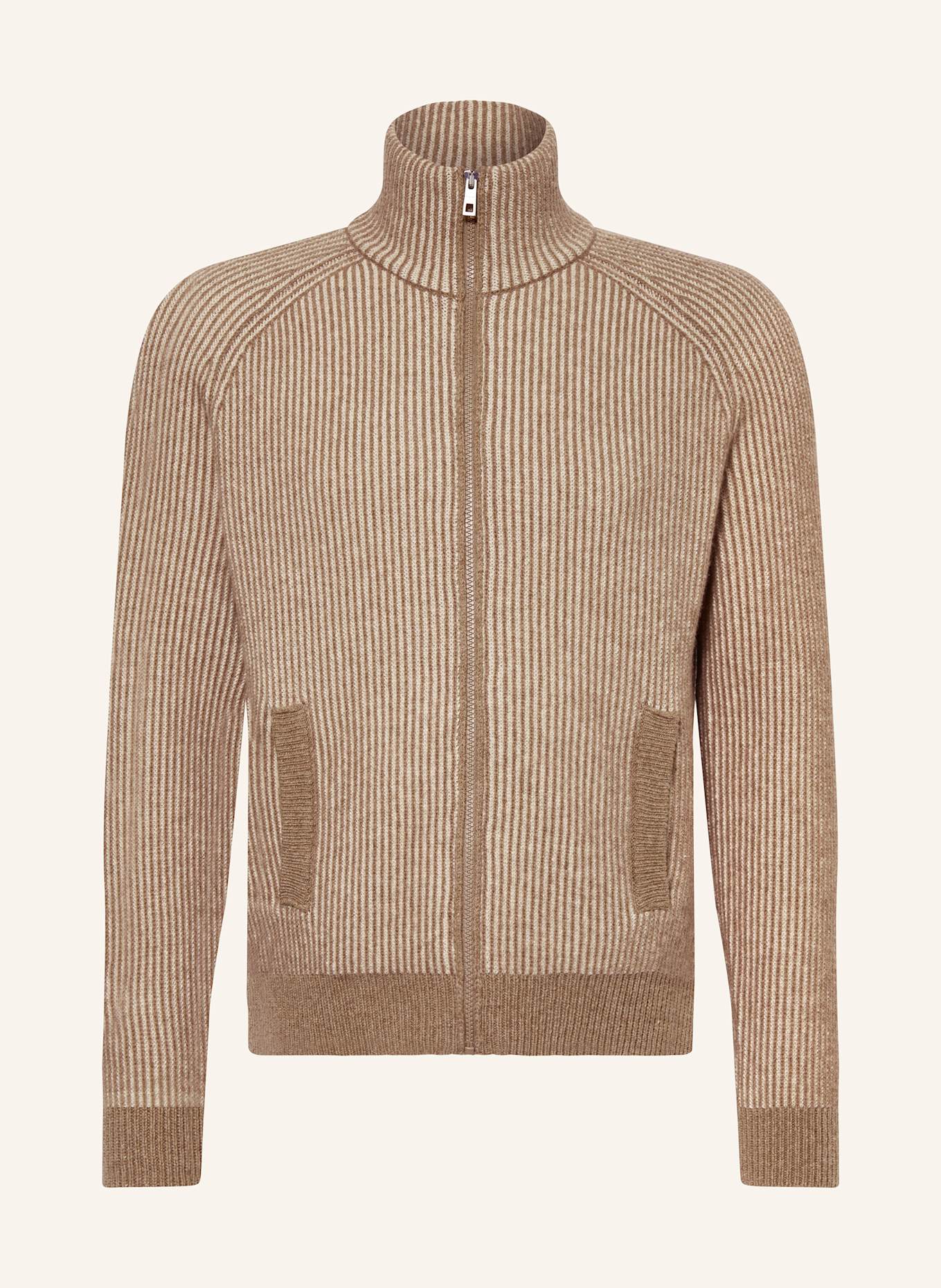 MAERZ MUENCHEN Strickjacke: BRAUN / BEIGE