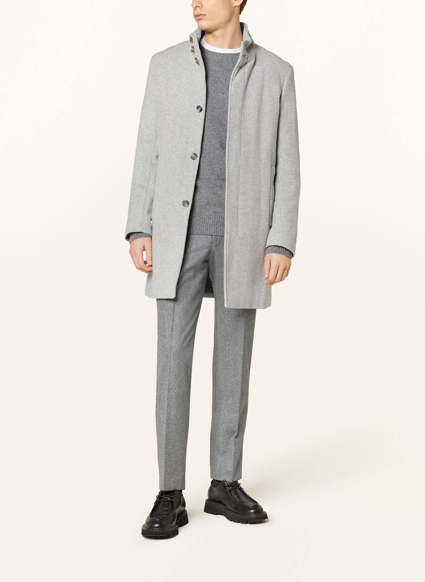 CINQUE Wool coat CISHOW, Color: LIGHT GRAY (Image 2)