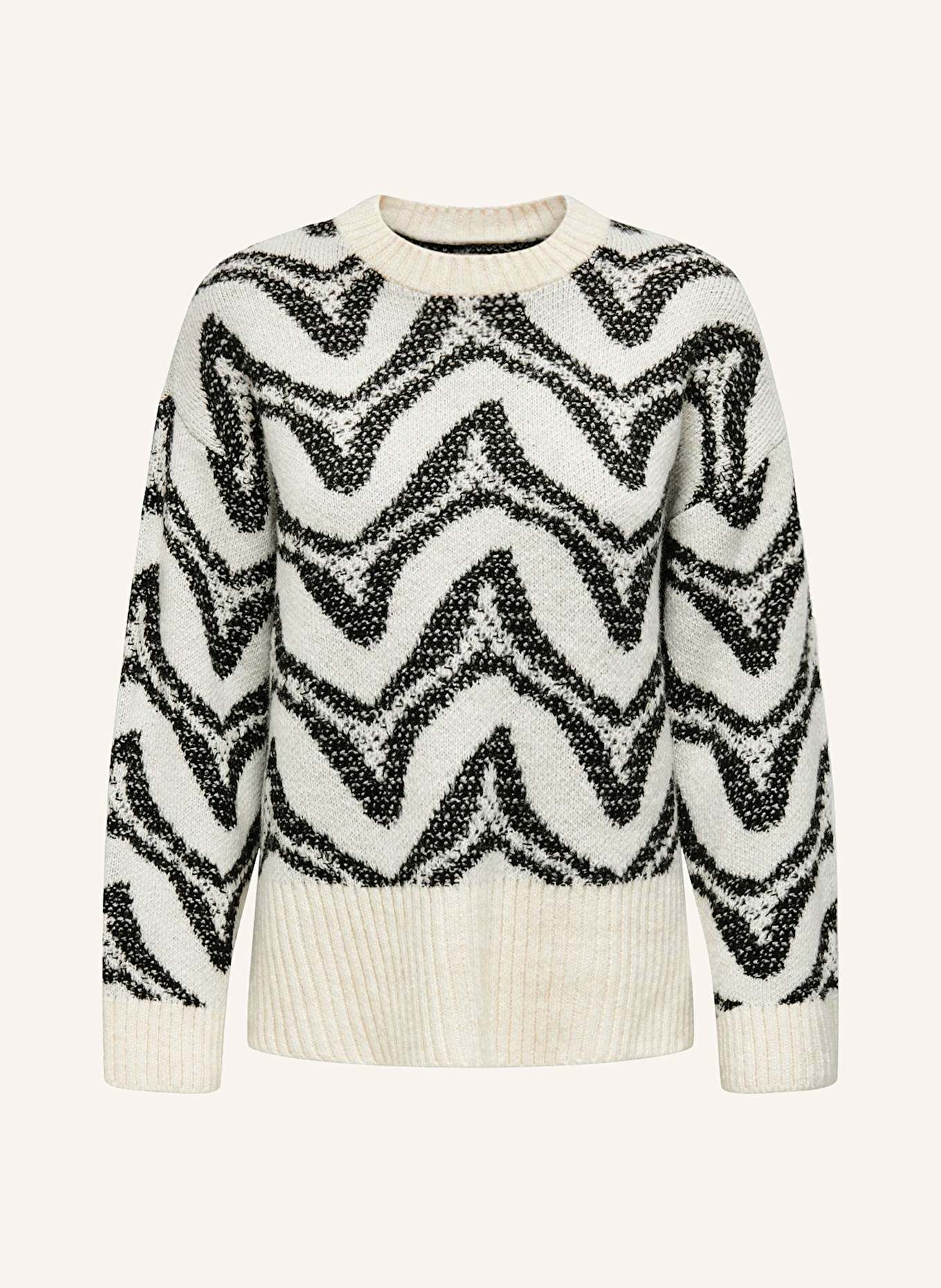 ONLY Pullover: WEISS / SCHWARZ