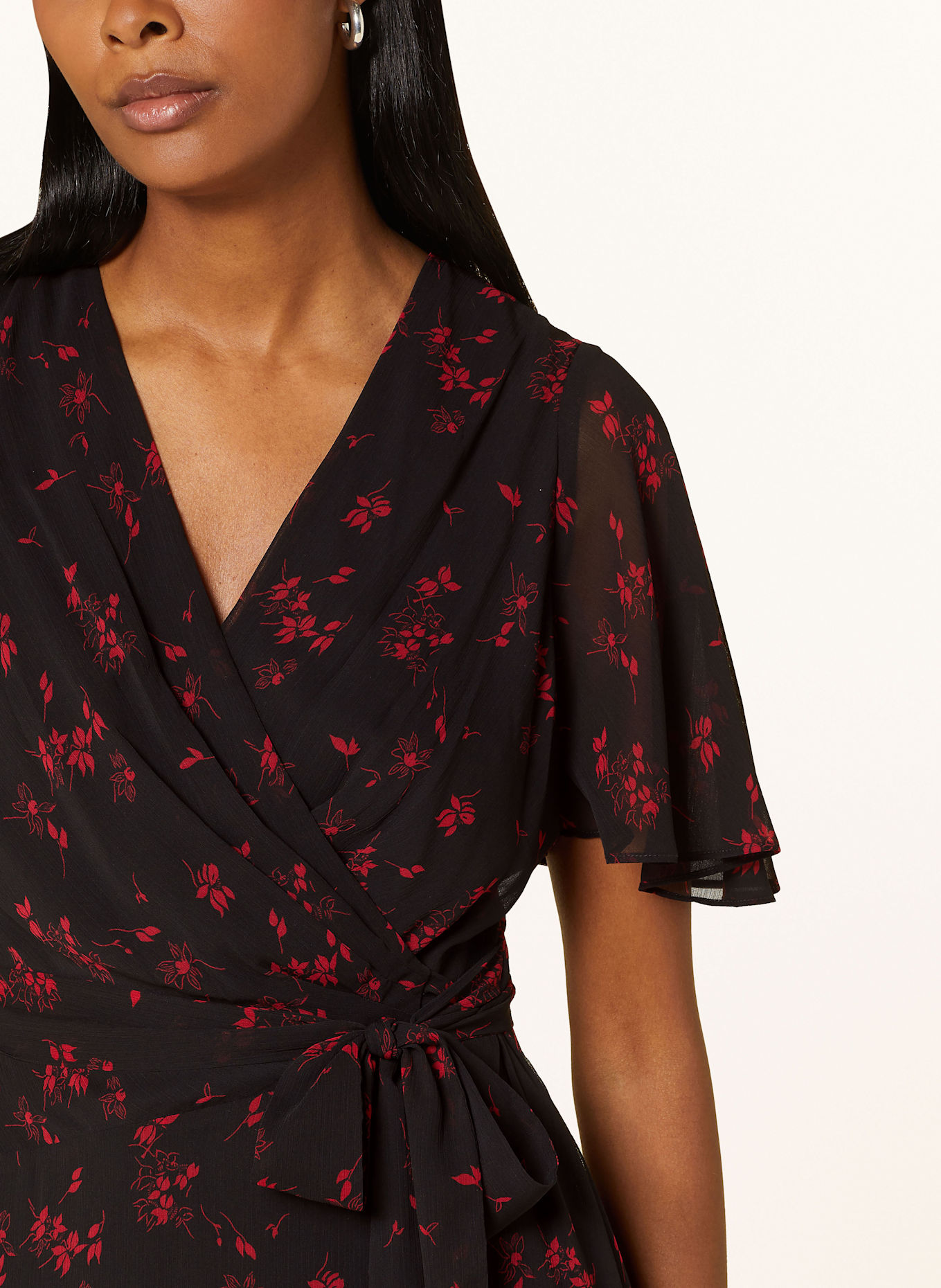 Ralph lauren black wrap dress best sale