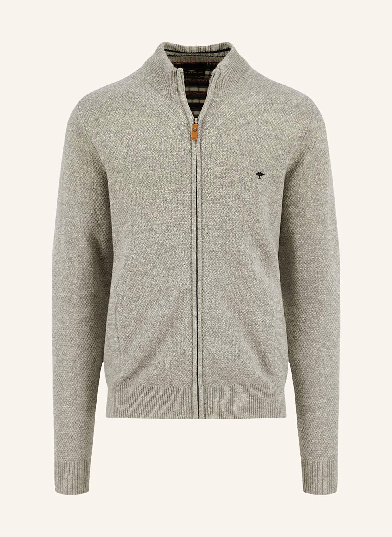 FYNCH-HATTON Cardigan, Color: LIGHT GRAY (Image 1)