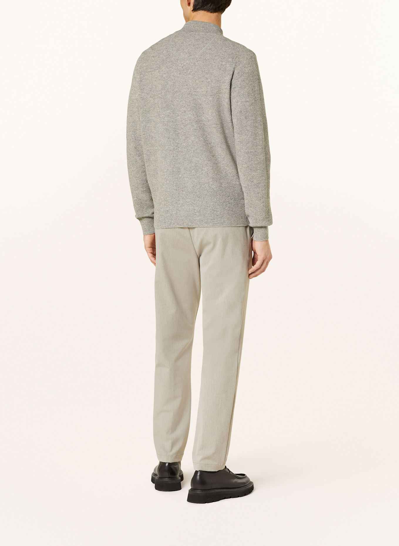 FYNCH-HATTON Cardigan, Color: LIGHT GRAY (Image 3)
