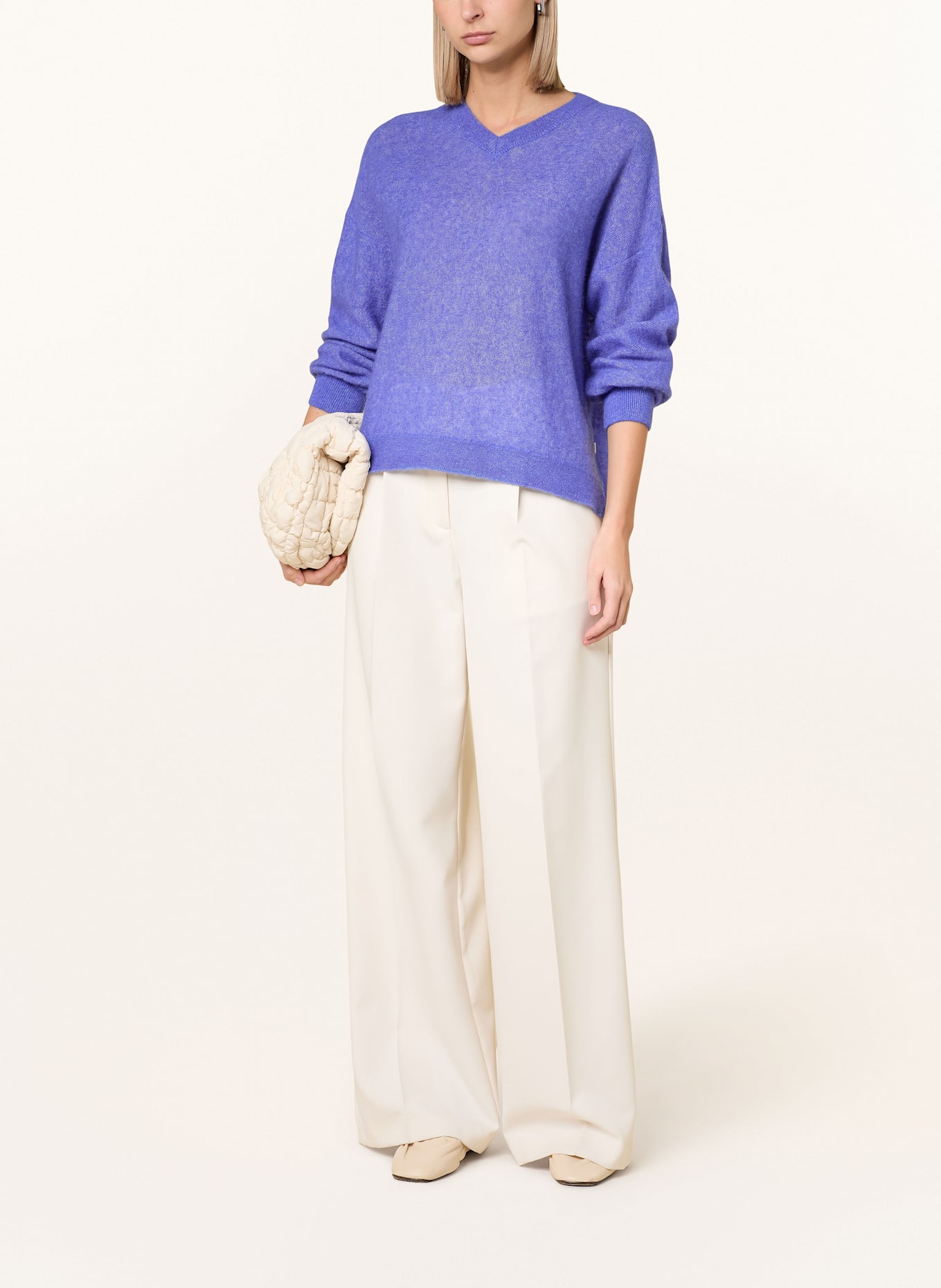 MAERZ MUENCHEN Pullover mit Alpaka: BLAU