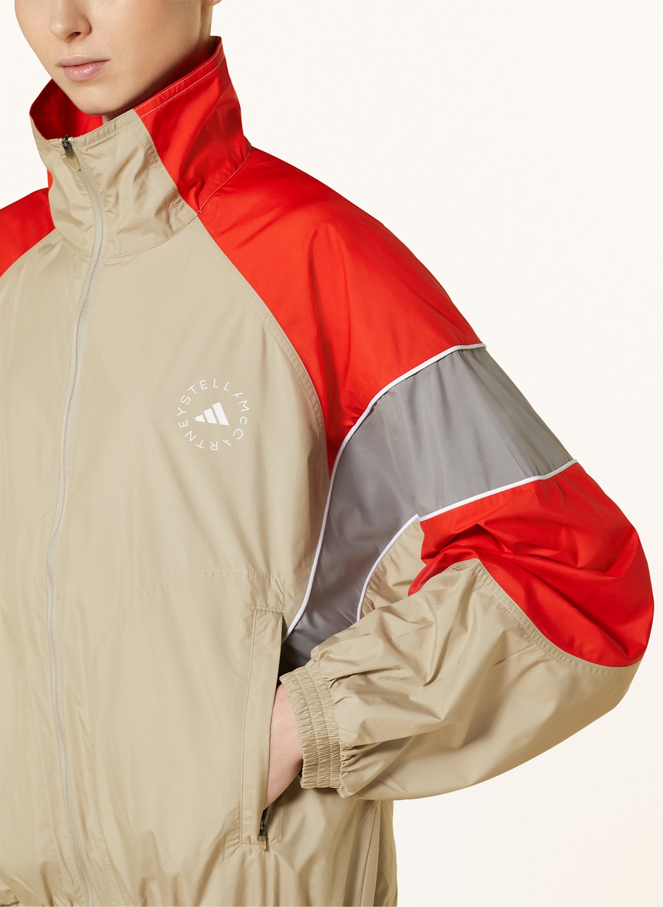 adidas by Stella McCartney M レッドジャケット adidas by Stella McCartney TrueNature レインショート