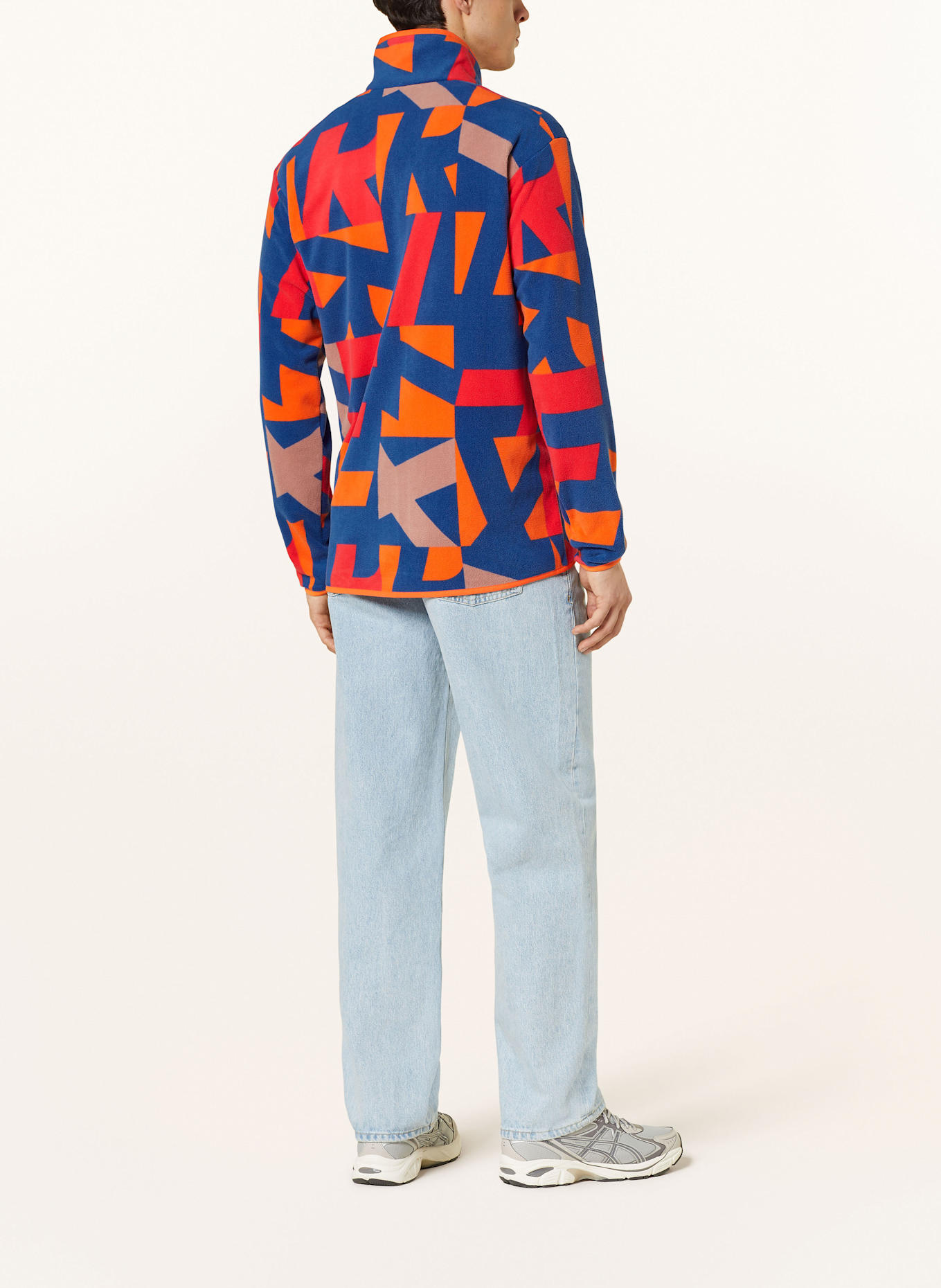 adidas TERREX Fleecejacke, Farbe: BLAU/ ORANGE/ ROT (Bild 3)