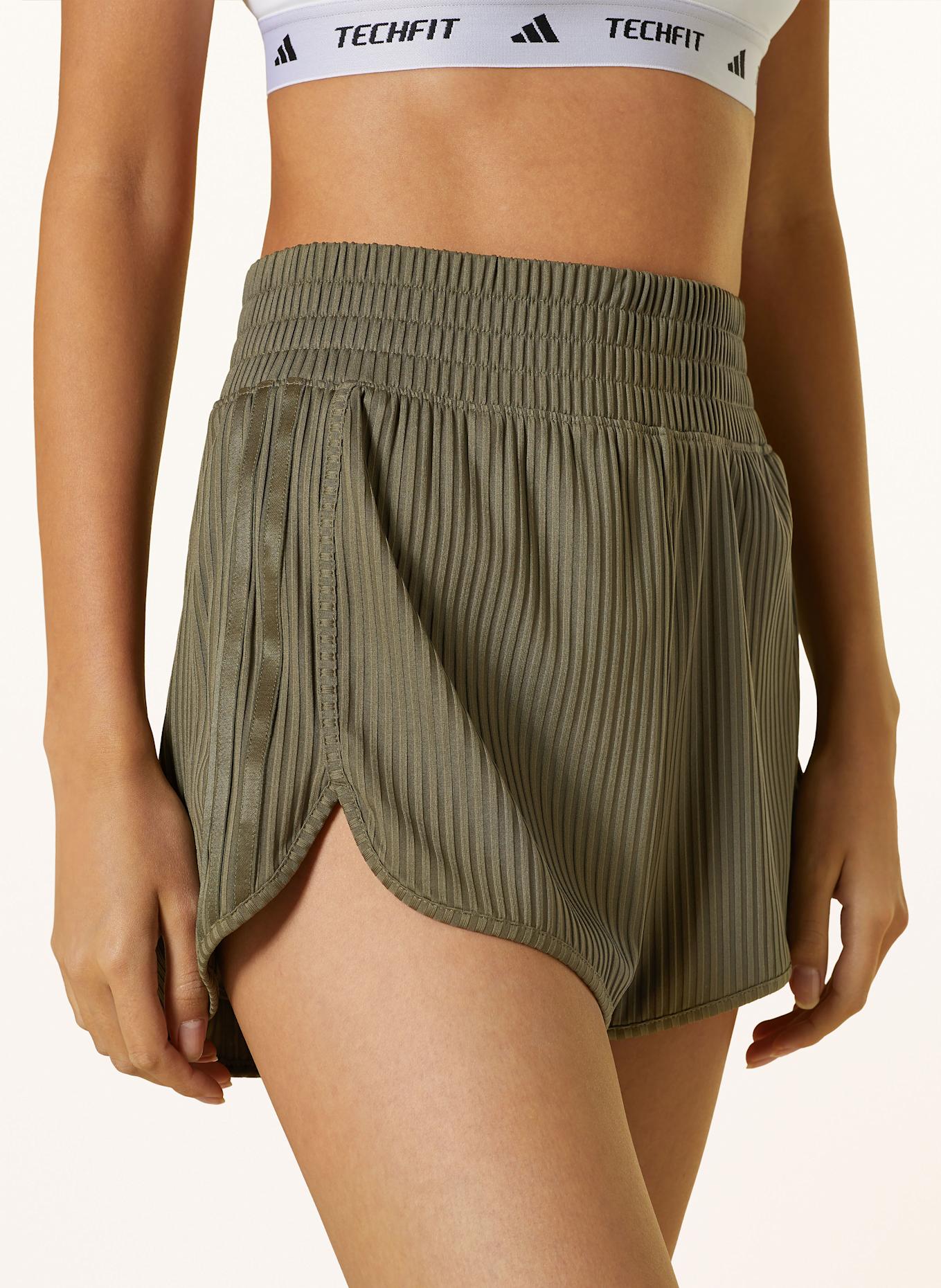adidas Szorty treningowe PACER ALL GYM SEASONAL RIB: OLIWKOWY