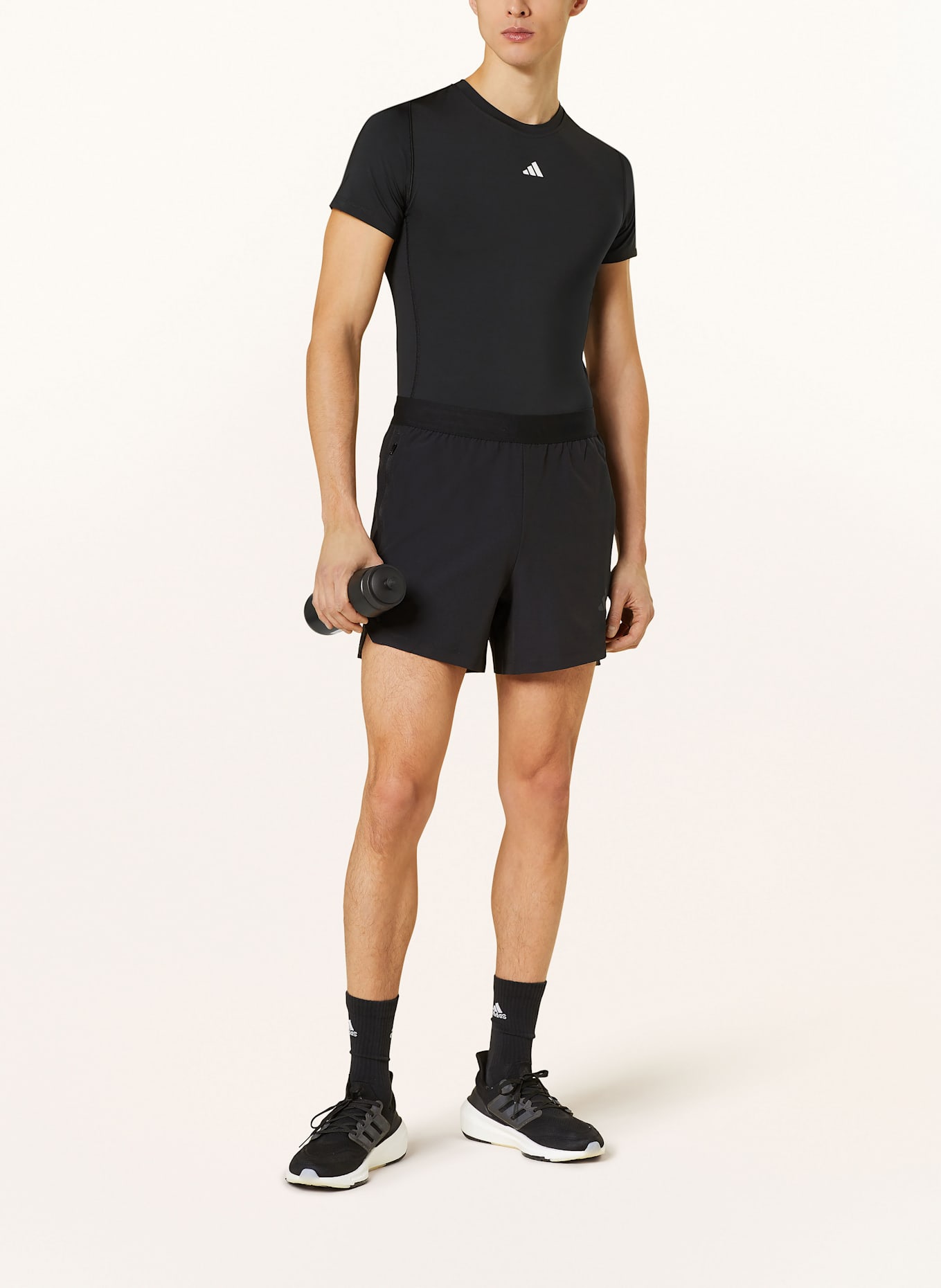 adidas Szorty treningowe POWER 3-STRIPES: CZARNY