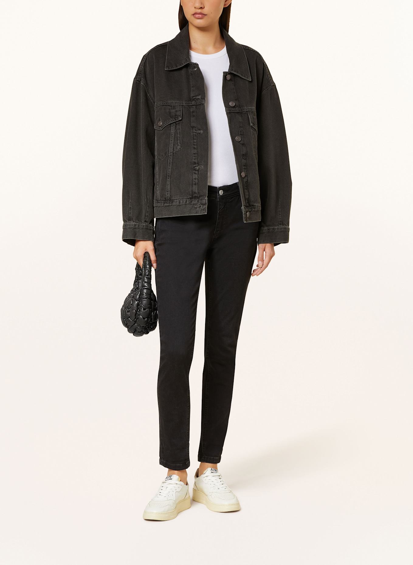 GANG Straight Loungeable jeans 94 AMELIE, Farbe: 7998 washed black (Bild 2)