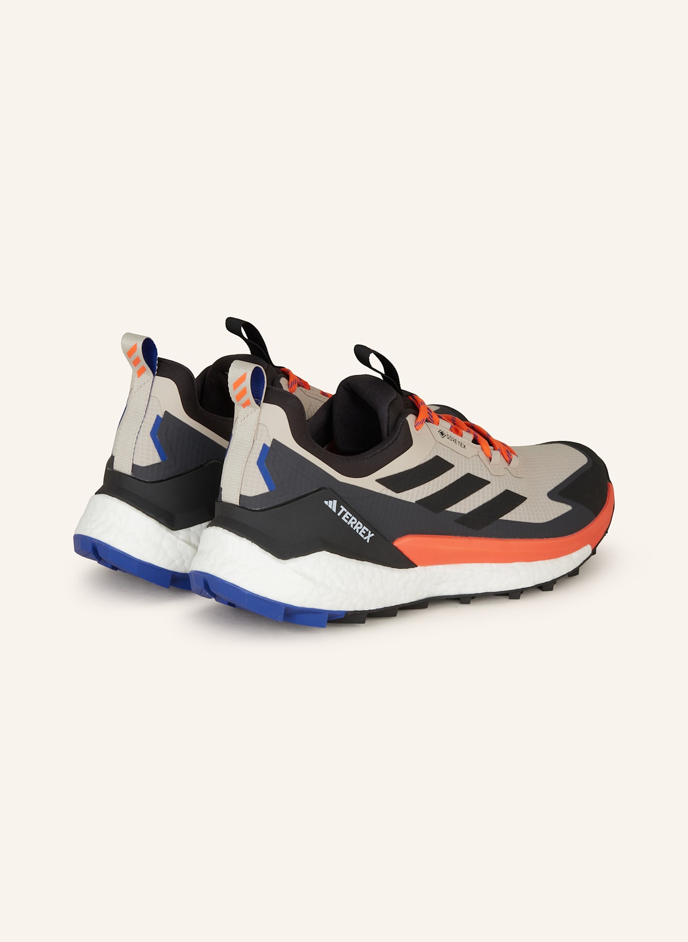 adidas TERREX Wanderschuhe FREE HIKER 2 LOW GTX: SCHWARZ/ HELLGRAU/ ORANGE