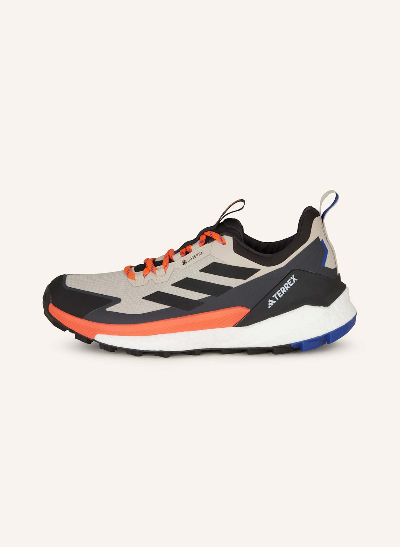 adidas TERREX Wanderschuhe FREE HIKER 2 LOW GTX: SCHWARZ/ HELLGRAU/ ORANGE