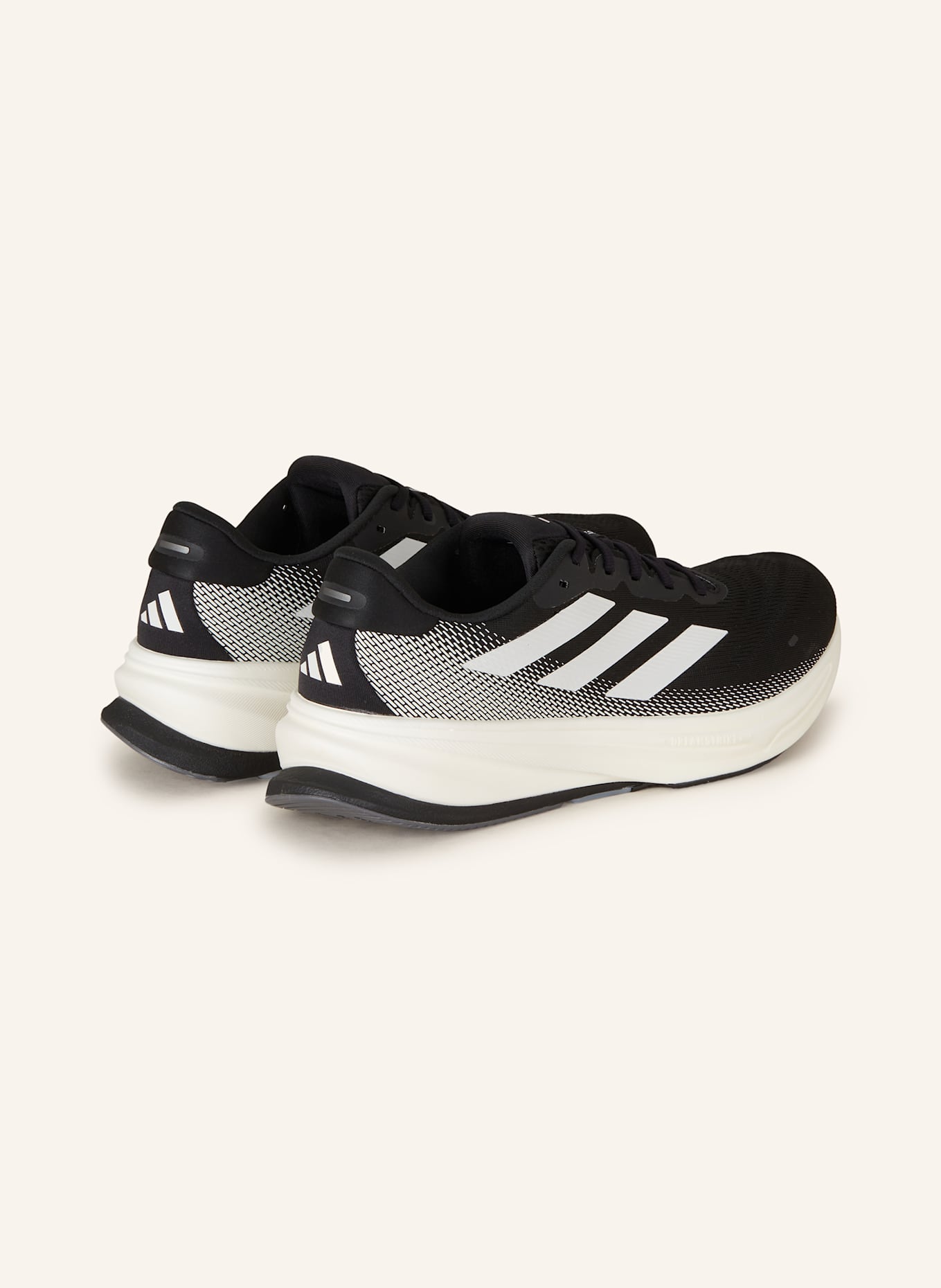 adidas SUPERNOVA RISE 2 LAUFSCHUH: SCHWARZ/ WEISS