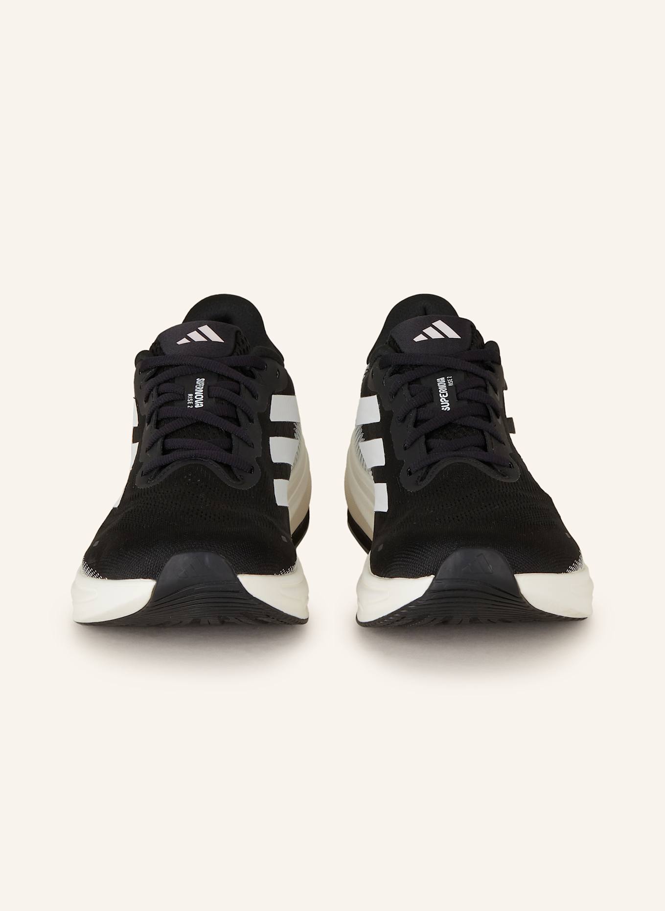 adidas SUPERNOVA RISE 2 LAUFSCHUH: SCHWARZ/ WEISS