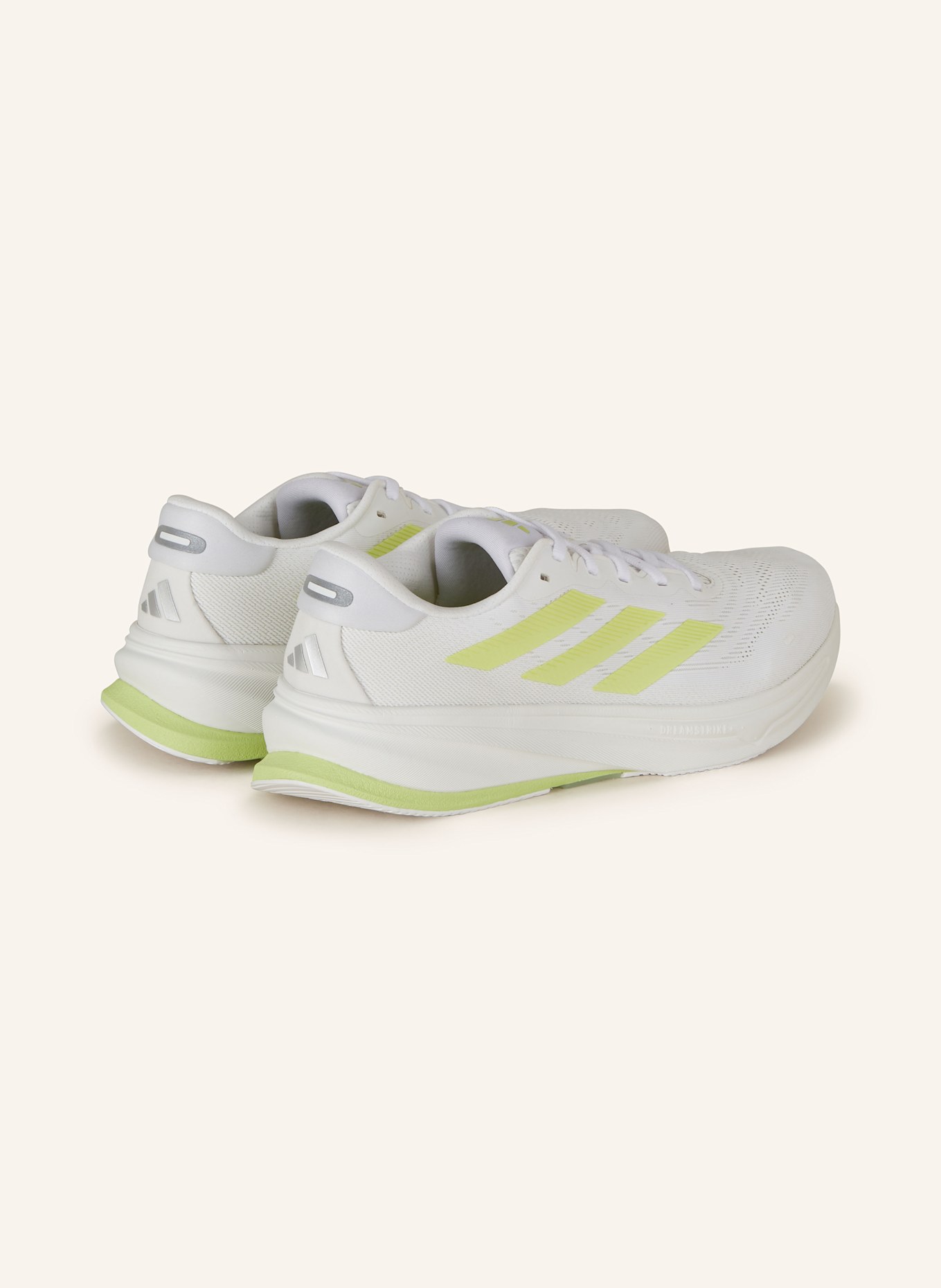 adidas SUPERNOVA RISE 2 LAUFSCHUH: WEISS/ GELB