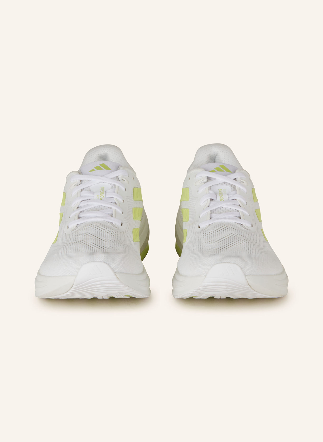 adidas SUPERNOVA RISE 2 LAUFSCHUH: WEISS/ GELB