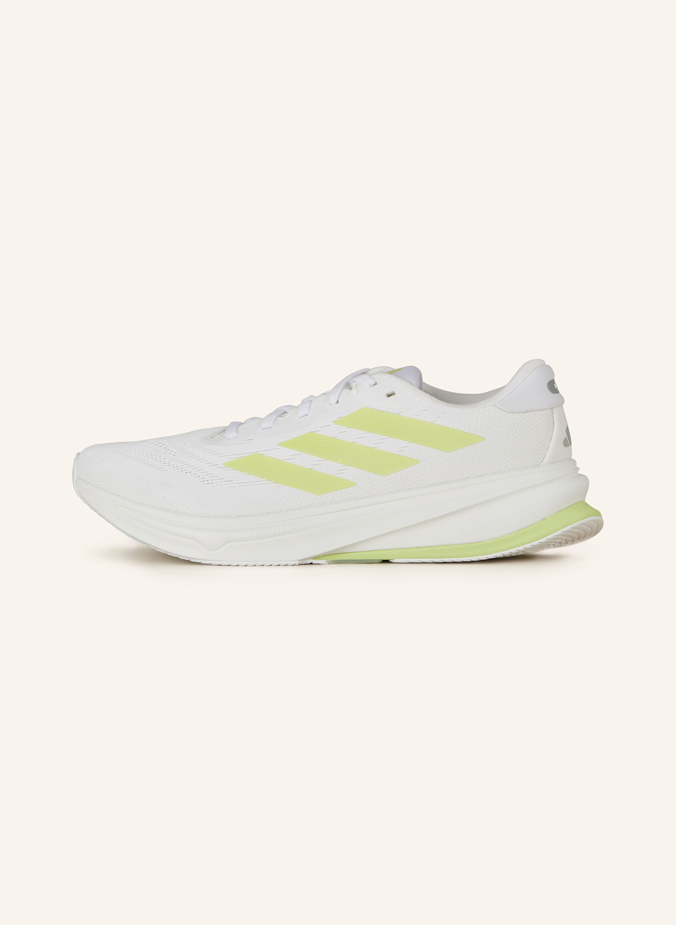 adidas SUPERNOVA RISE 2 LAUFSCHUH: WEISS/ GELB