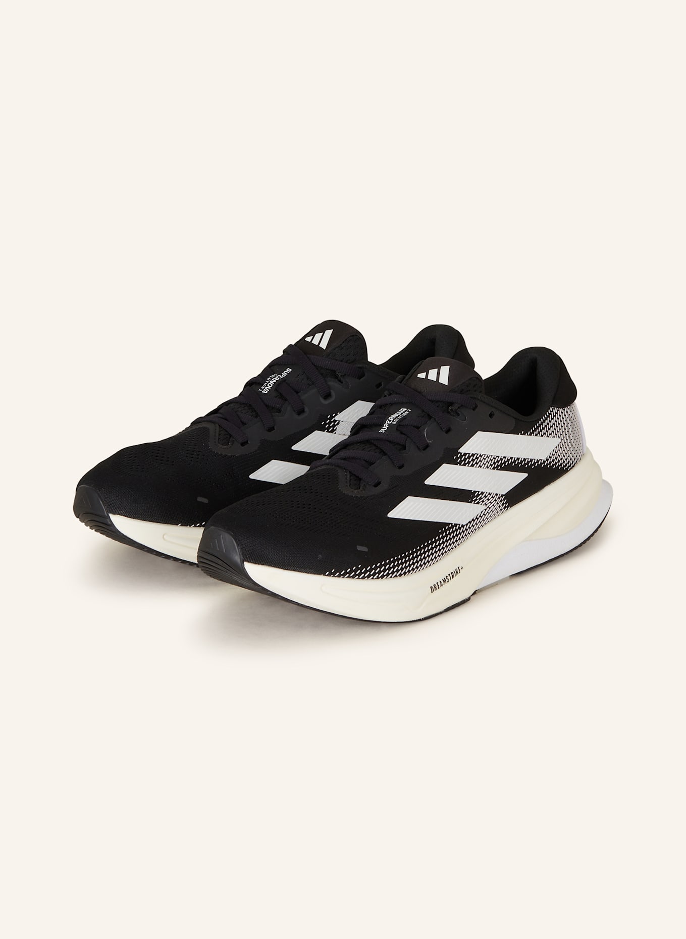 adidas SUPERNOVA SOLUTION 2.0 LAUFSCHUH: SCHWARZ/ WEISS