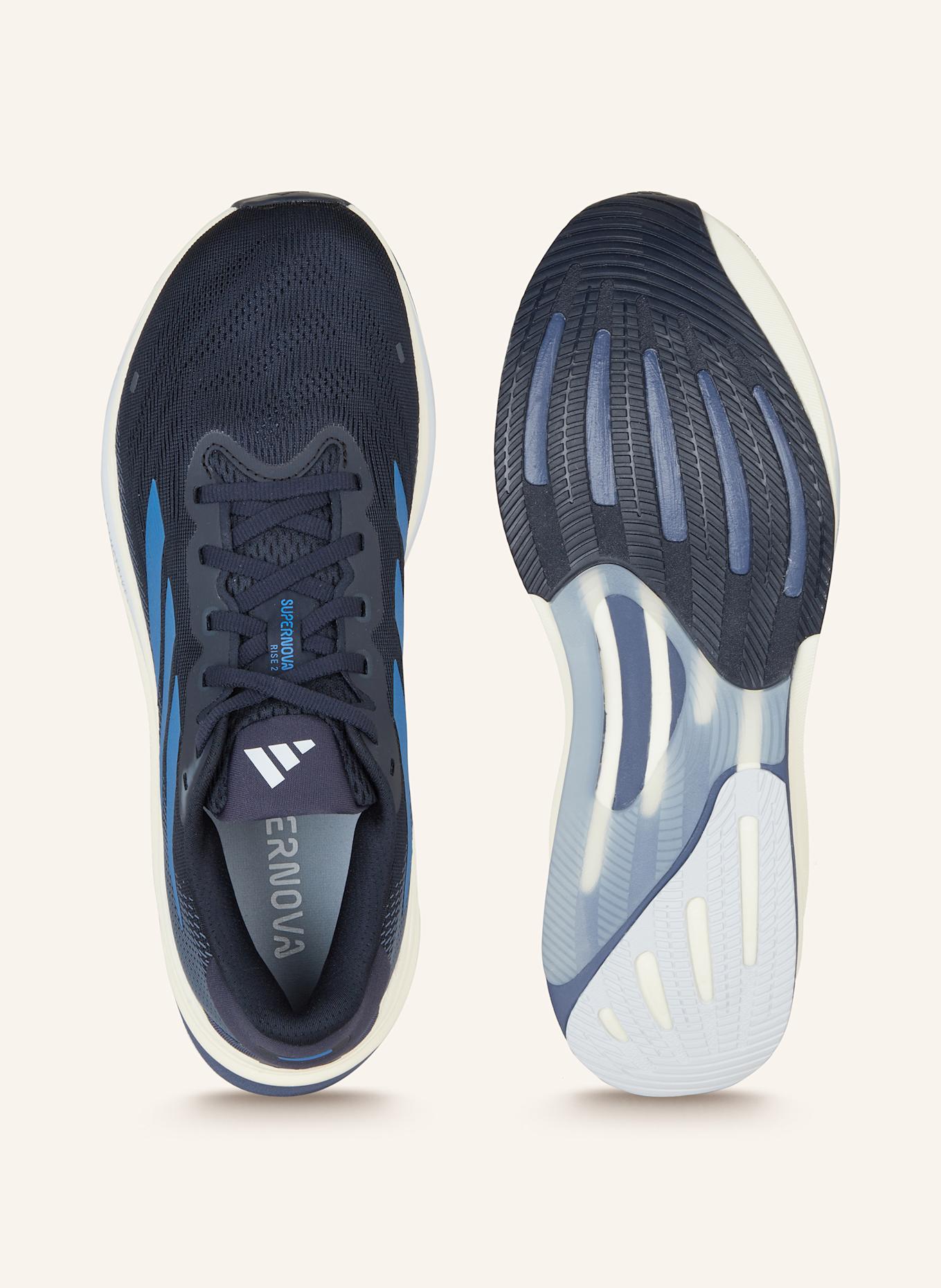 adidas Laufschuhe SUPERNOVA RISE 2: DUNKELBLAU/ BLAU
