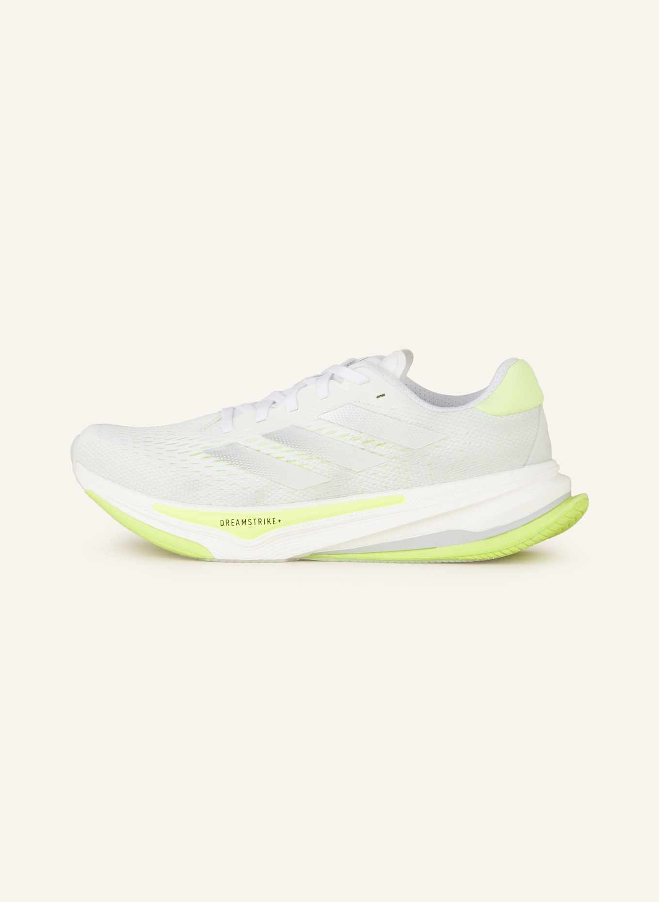 adidas Laufschuhe SUPERNOVA PRIMA: WEISS/ NEONGELB