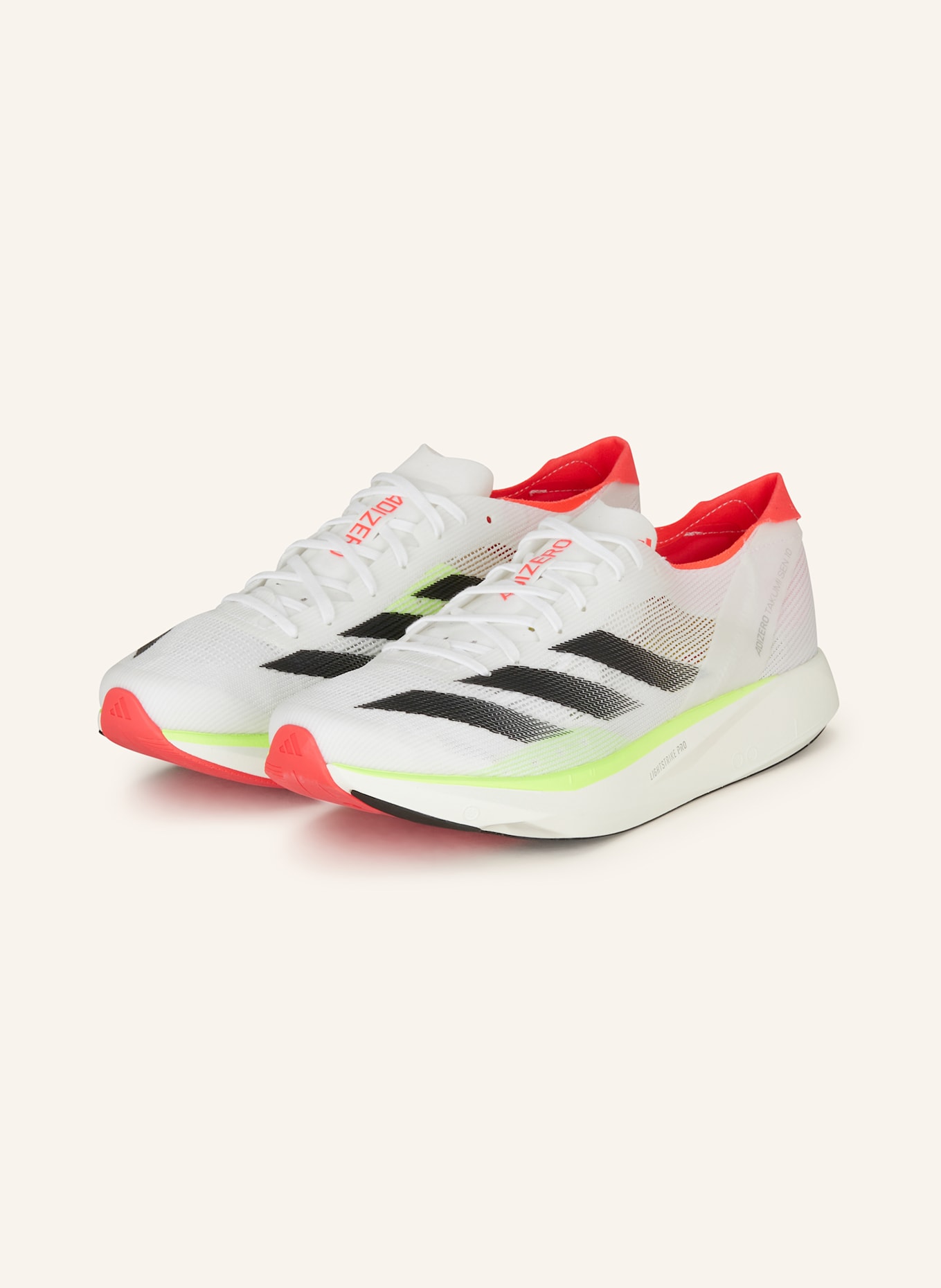 adidas Running shoe ADIZERO TAKUMI SEN 10: WHITE/ BLACK