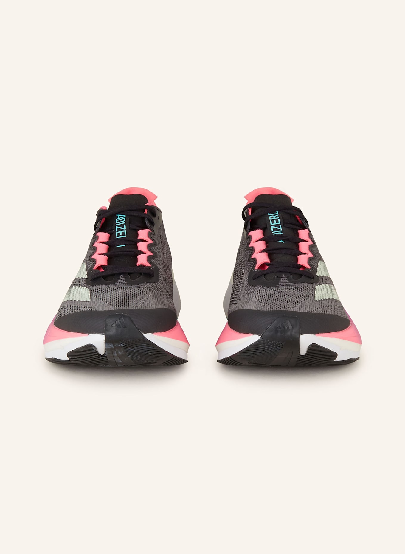 adidas Laufschuhe ADIZERO BOSTON 12: SCHWARZ/ NEONPINK/ GRAU