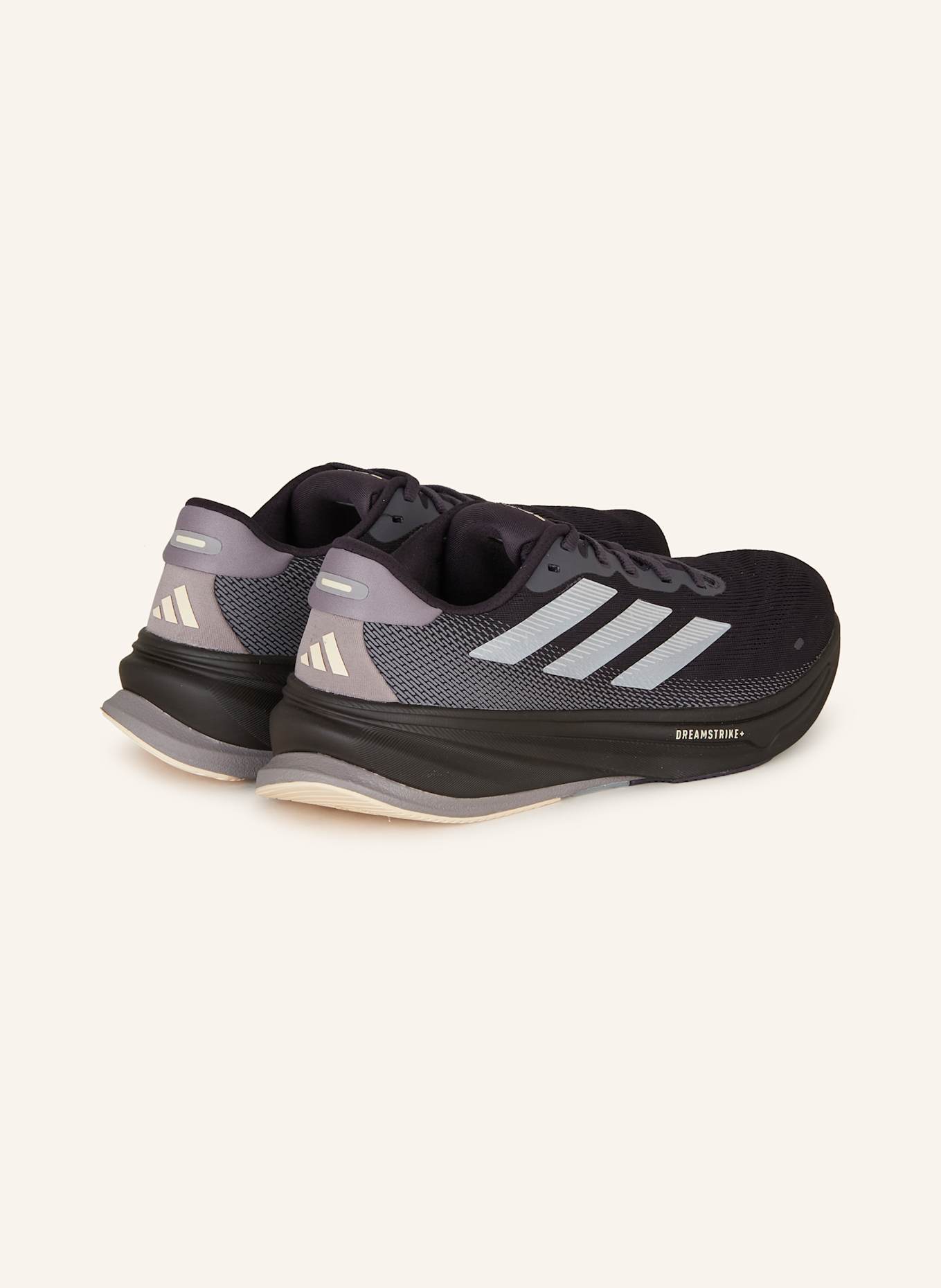 adidas SUPERNOVA RISE 2 LAUFSCHUH: SCHWARZ/ SILBER